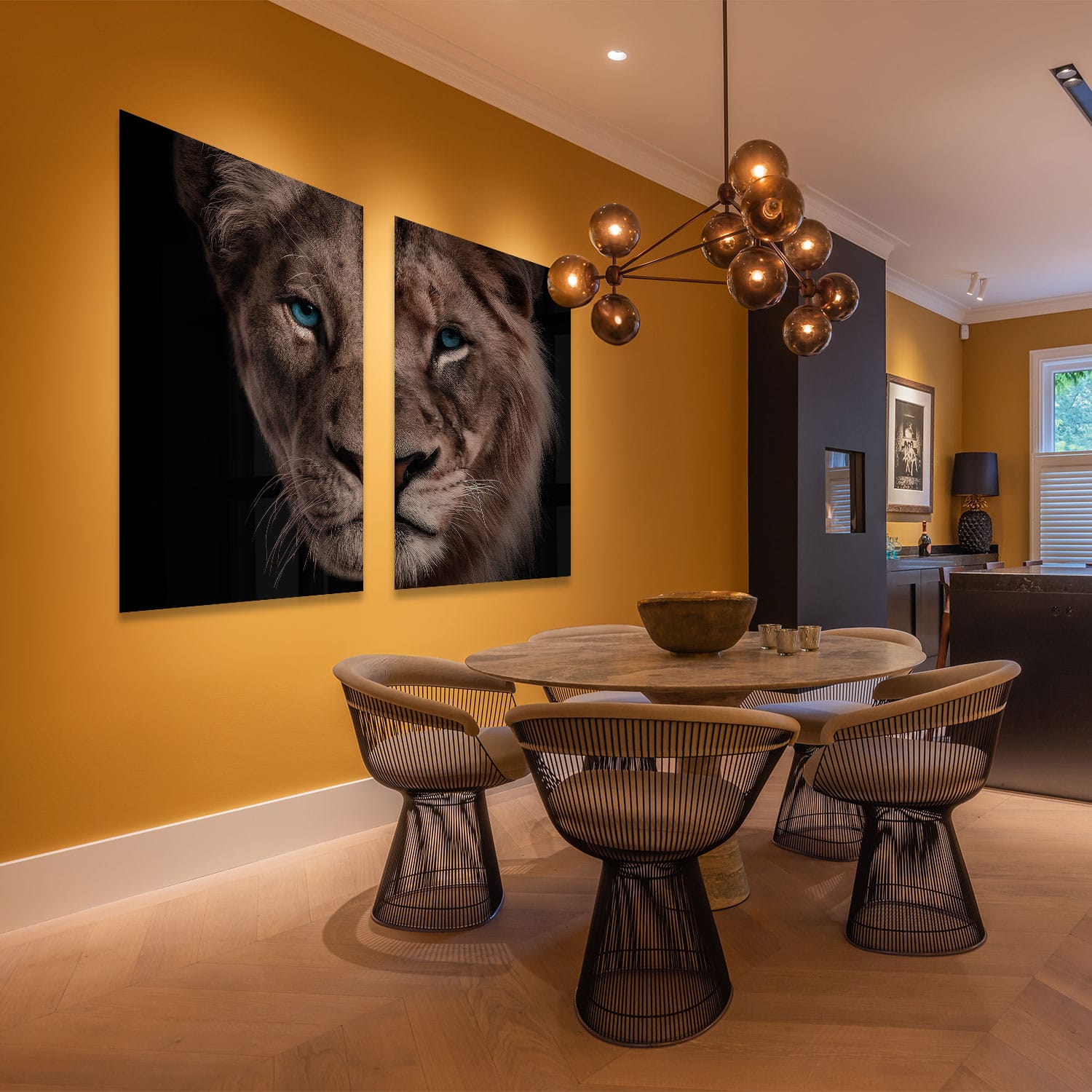 Half Lion + Lioness Head (2x) - Afbeelding 5