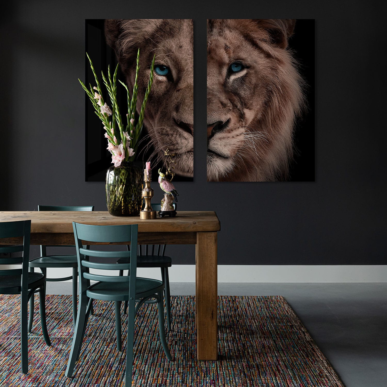 Half Lion + Lioness Head (2x) - Afbeelding 6