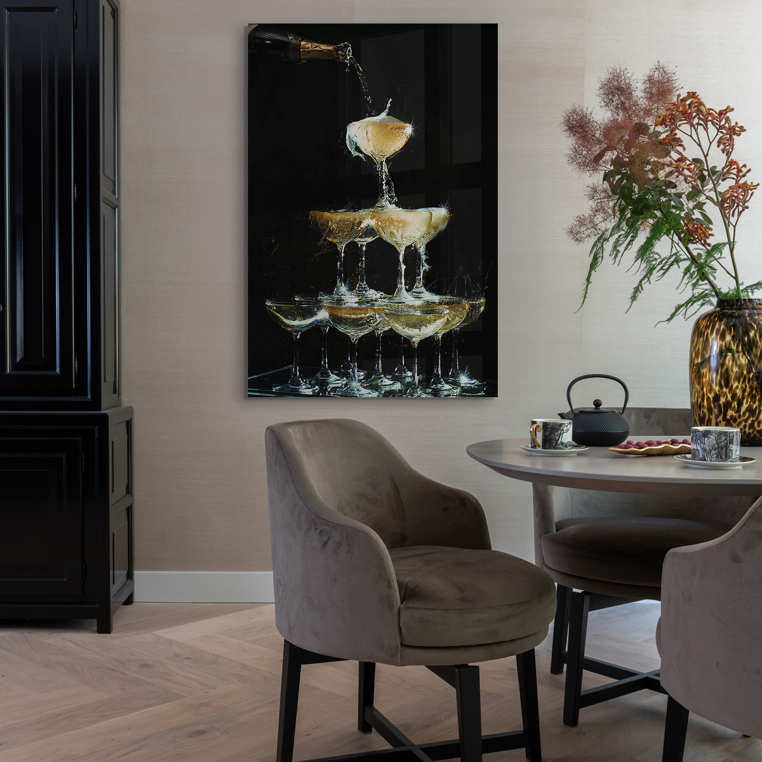 Golden Champagne Fountain - Afbeelding 3