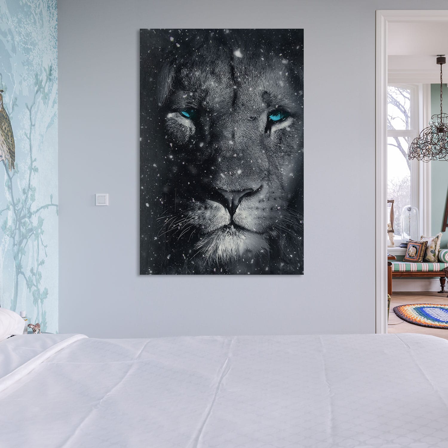 Lion Snow Blue Eyes - Afbeelding 5