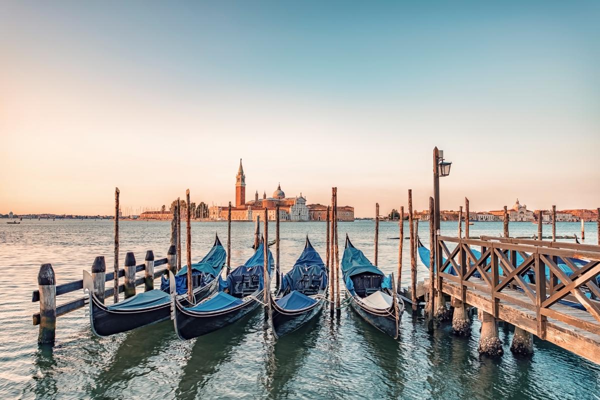 Gondolas In Venice