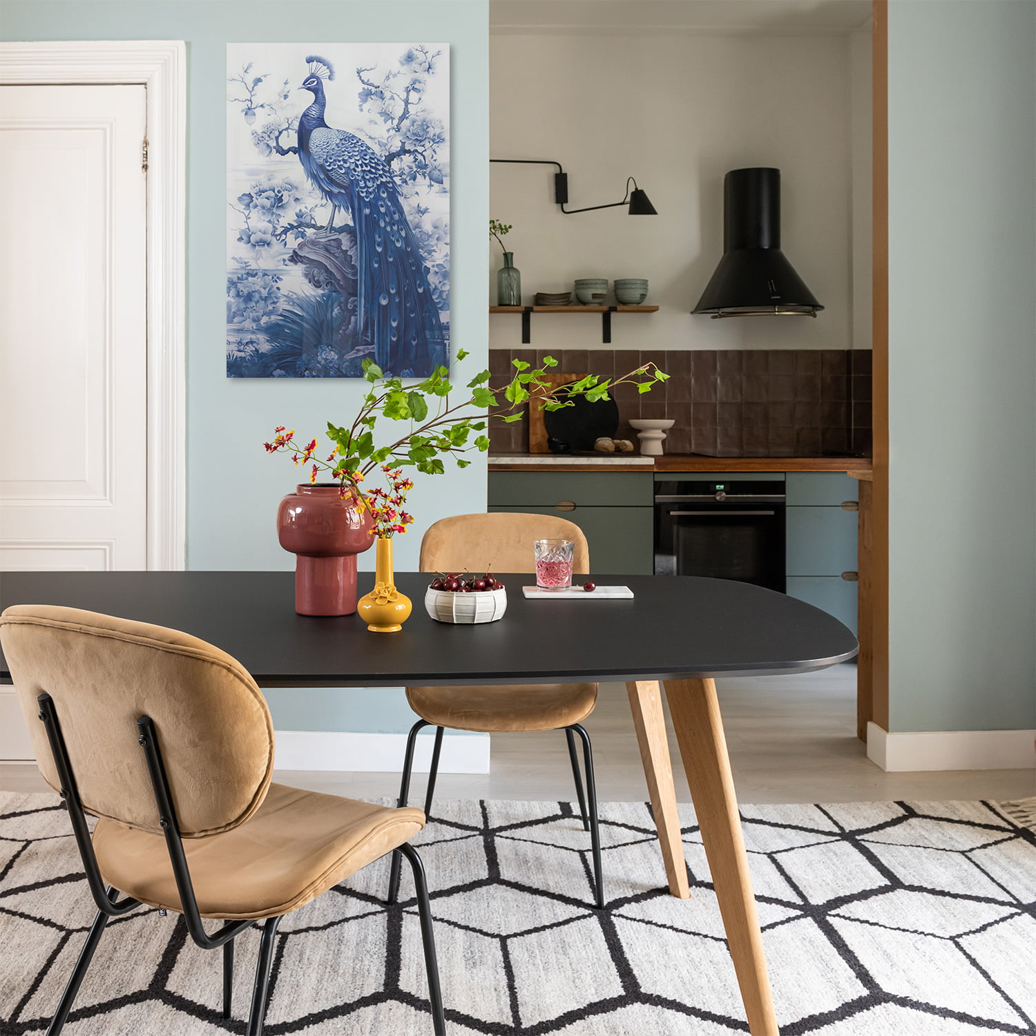 Delfts Blue Peacock - Afbeelding 3