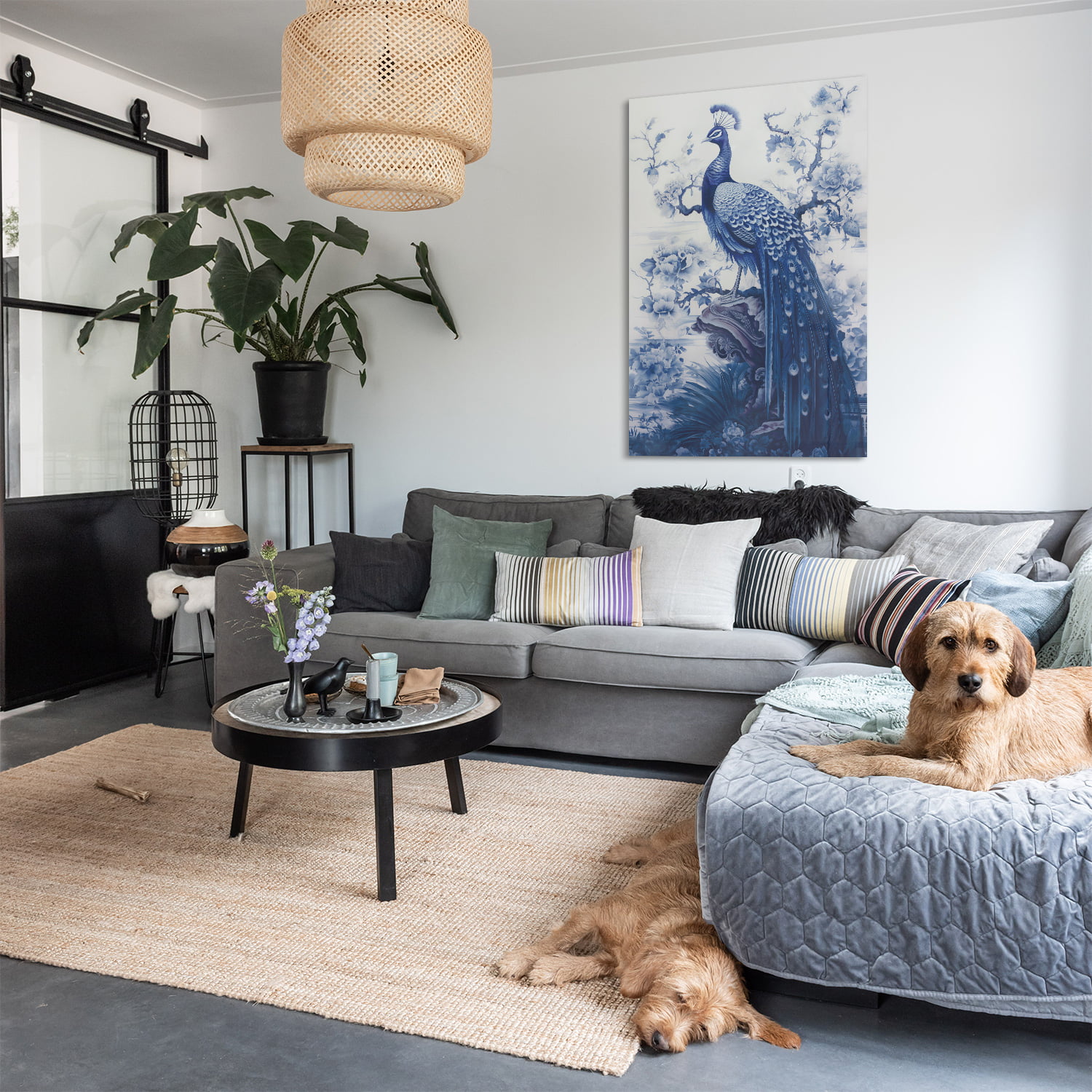 Delfts Blue Peacock - Afbeelding 2