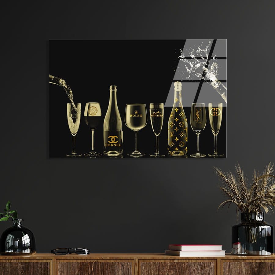 Golden champagne bottles - Afbeelding 7