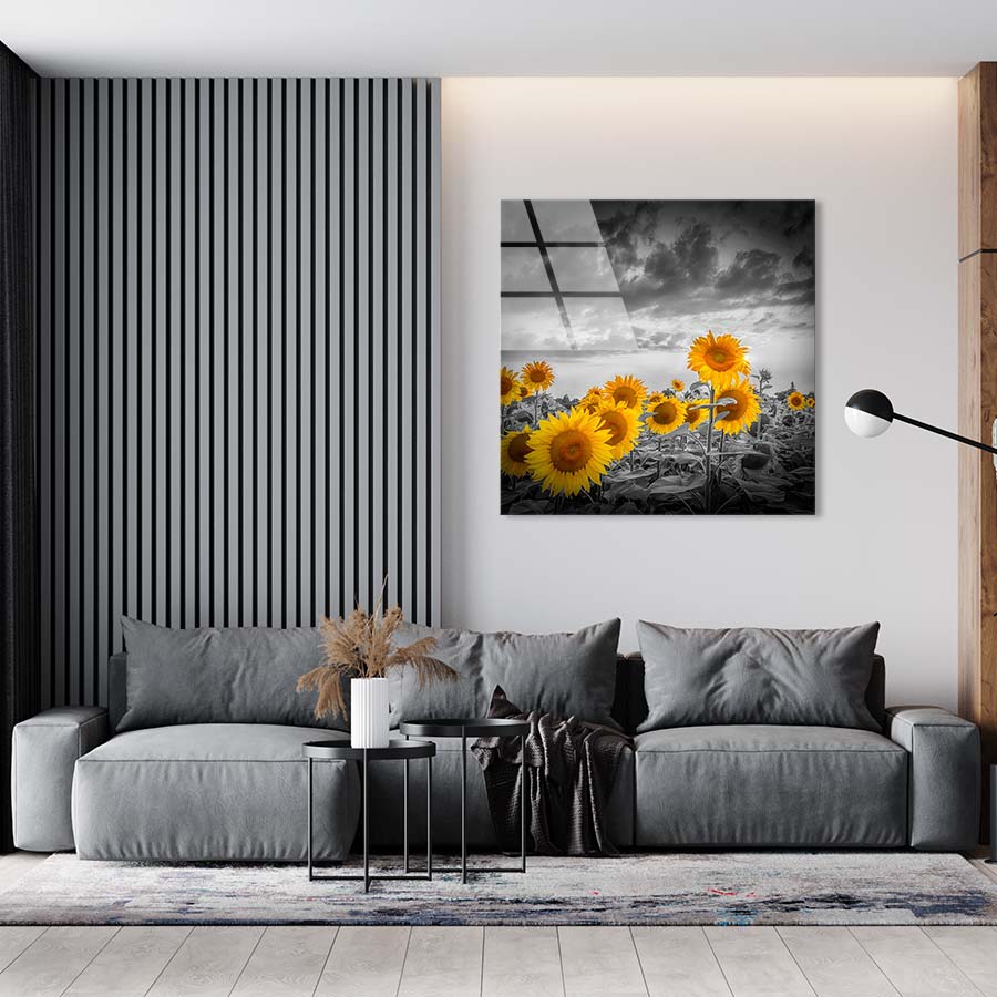 Sunflowers in the evening - Afbeelding 3