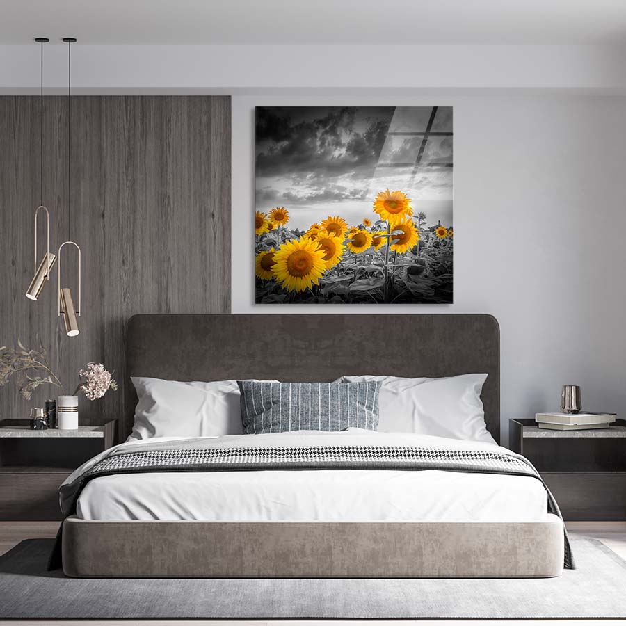 Sunflowers in the evening - Afbeelding 2