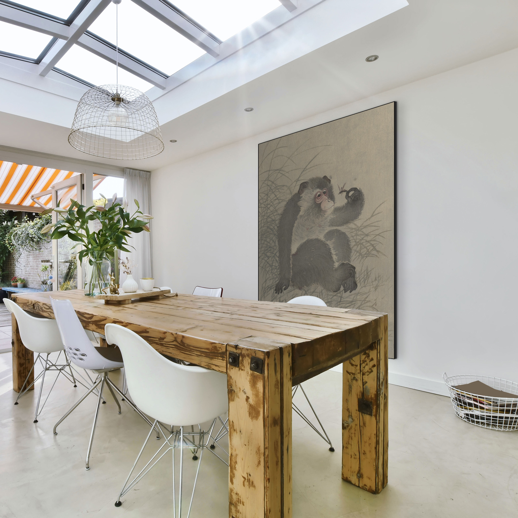 Aap met insect - Ohara Koson - Rijksmuseum - Afbeelding 2