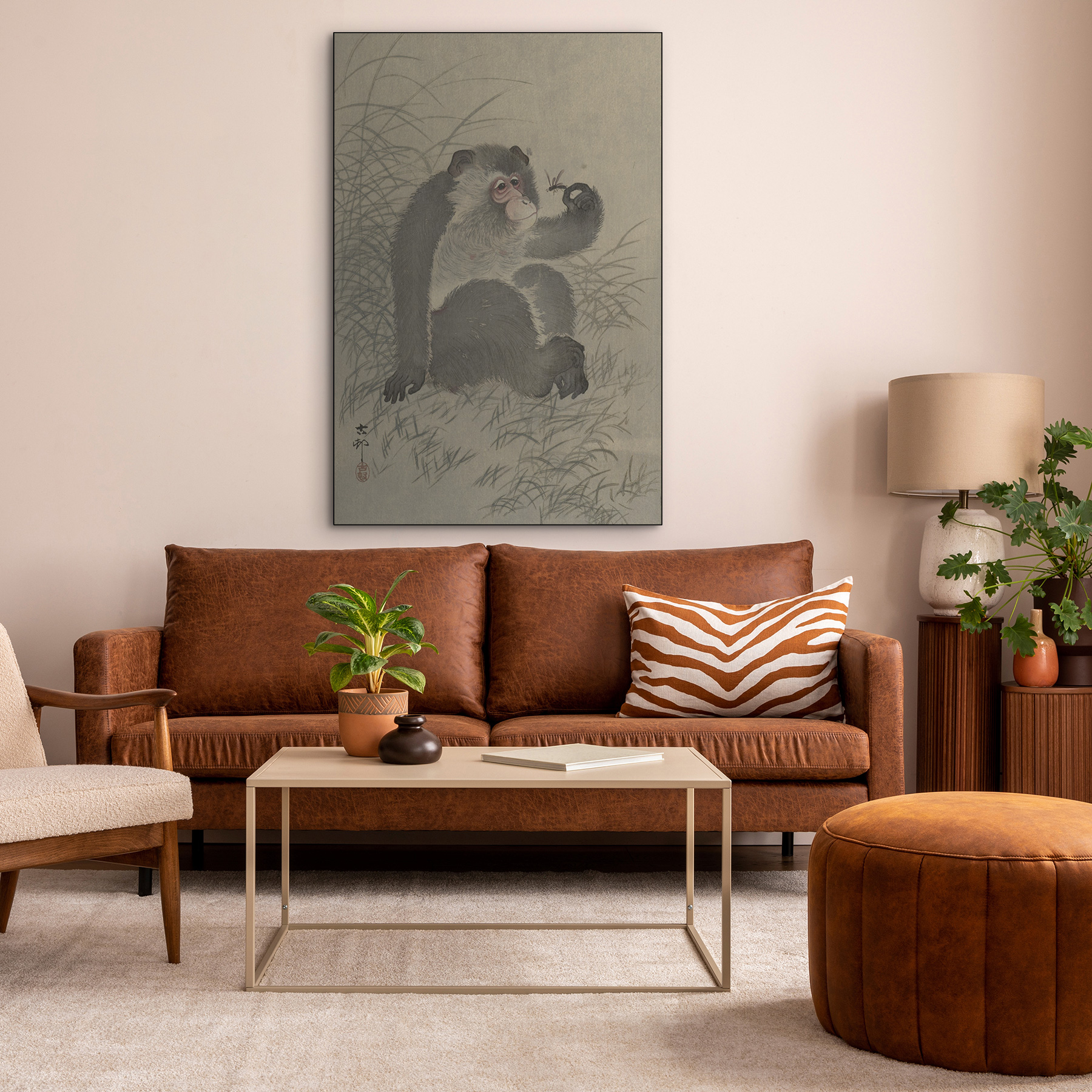 Aap met insect - Ohara Koson - Rijksmuseum - Afbeelding 6