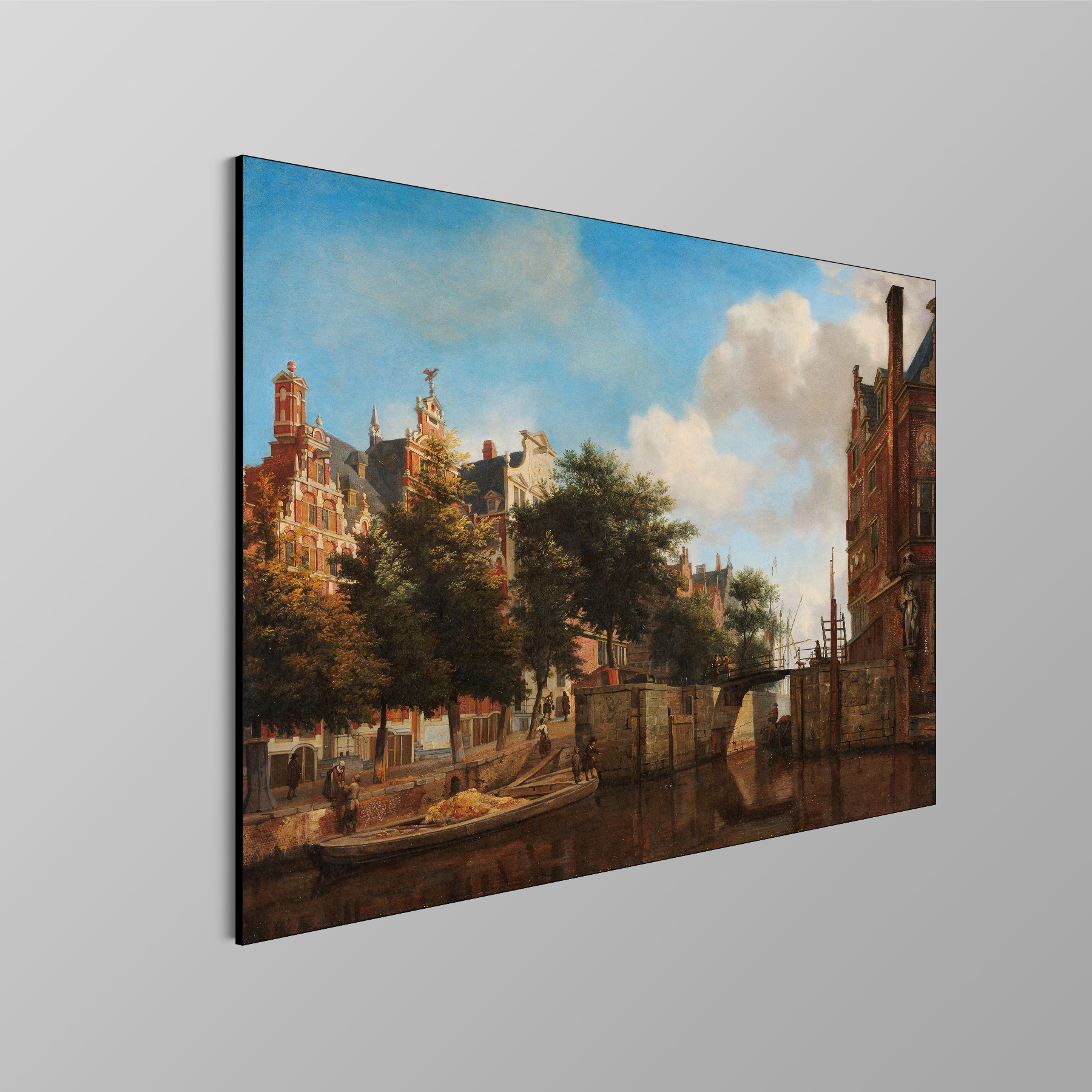 Amsterdams stadsgezicht met huizen aan de Herengracht - Jan van der Heyden - Rijksmuseum - Afbeelding 4