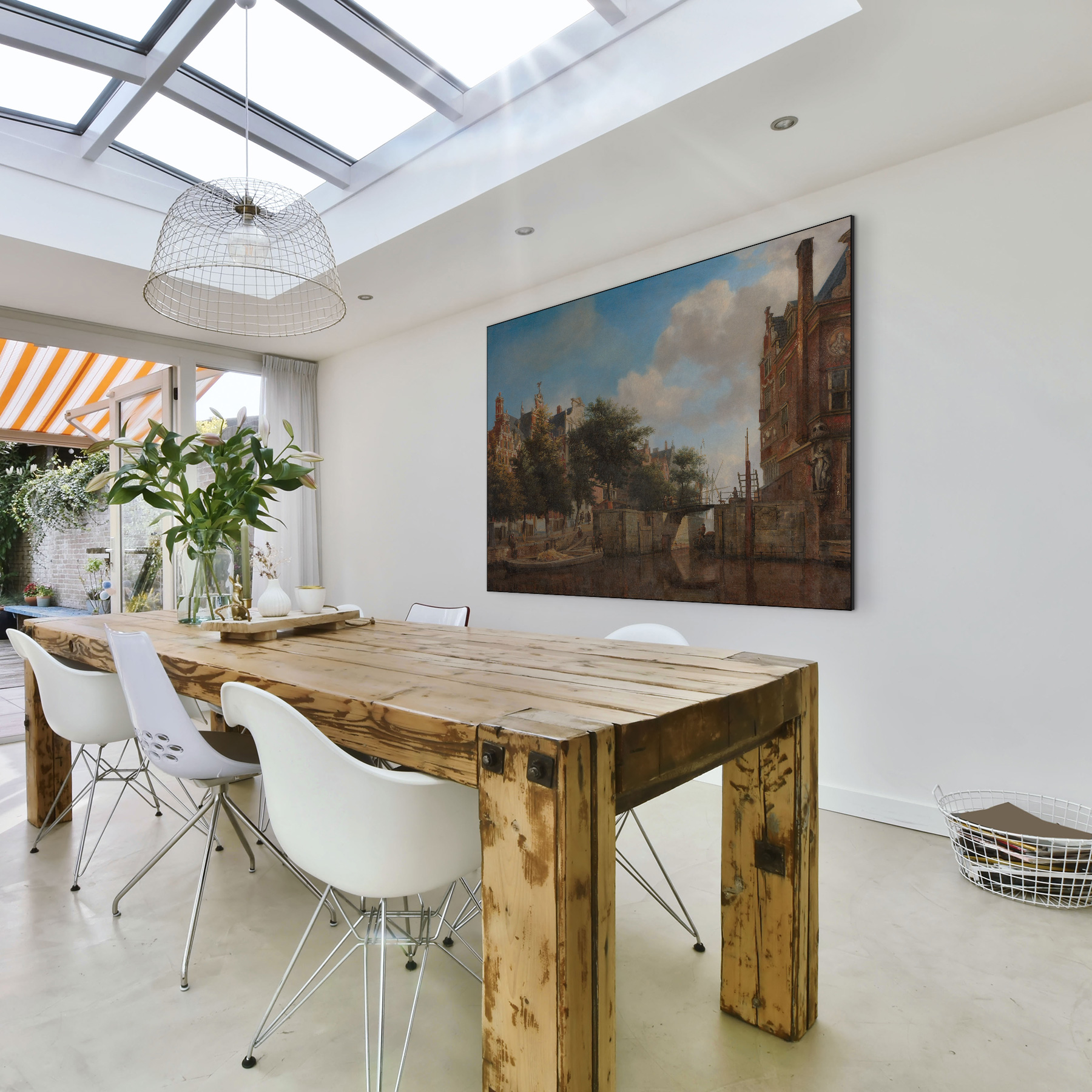 Amsterdams stadsgezicht met huizen aan de Herengracht - Jan van der Heyden - Rijksmuseum - Afbeelding 5