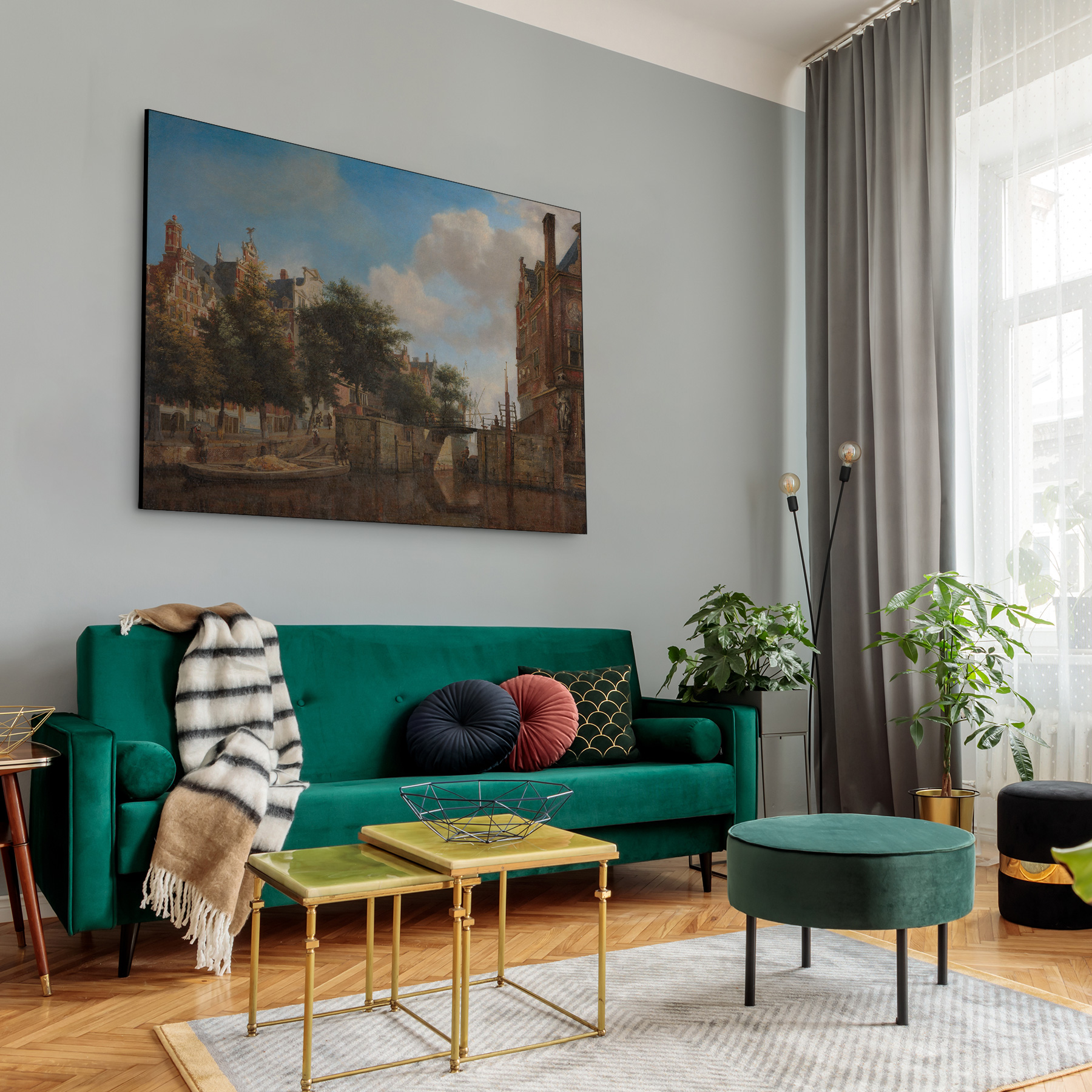 Amsterdams stadsgezicht met huizen aan de Herengracht - Jan van der Heyden - Rijksmuseum - Afbeelding 6