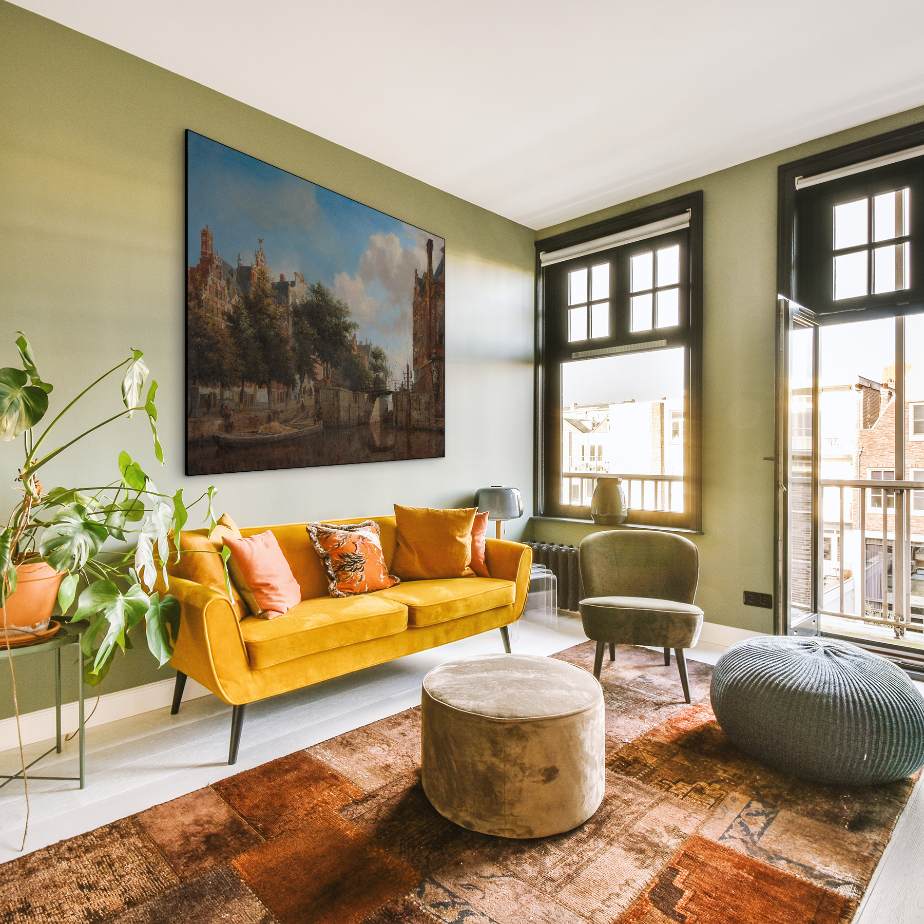 Amsterdams stadsgezicht met huizen aan de Herengracht - Jan van der Heyden - Rijksmuseum - Afbeelding 7