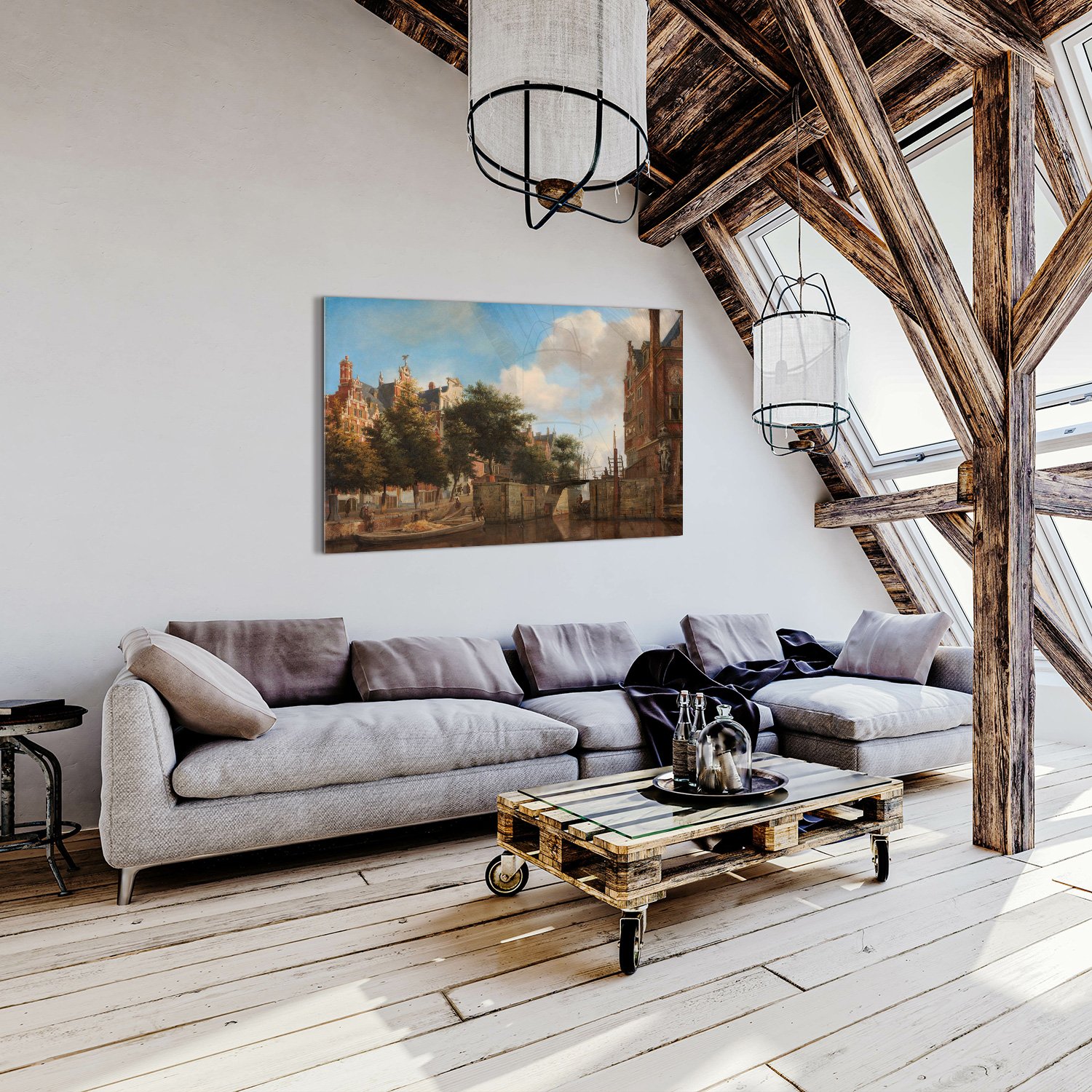 Amsterdams stadsgezicht met huizen aan de Herengracht - Jan van der Heyden - Rijksmuseum - Afbeelding 5