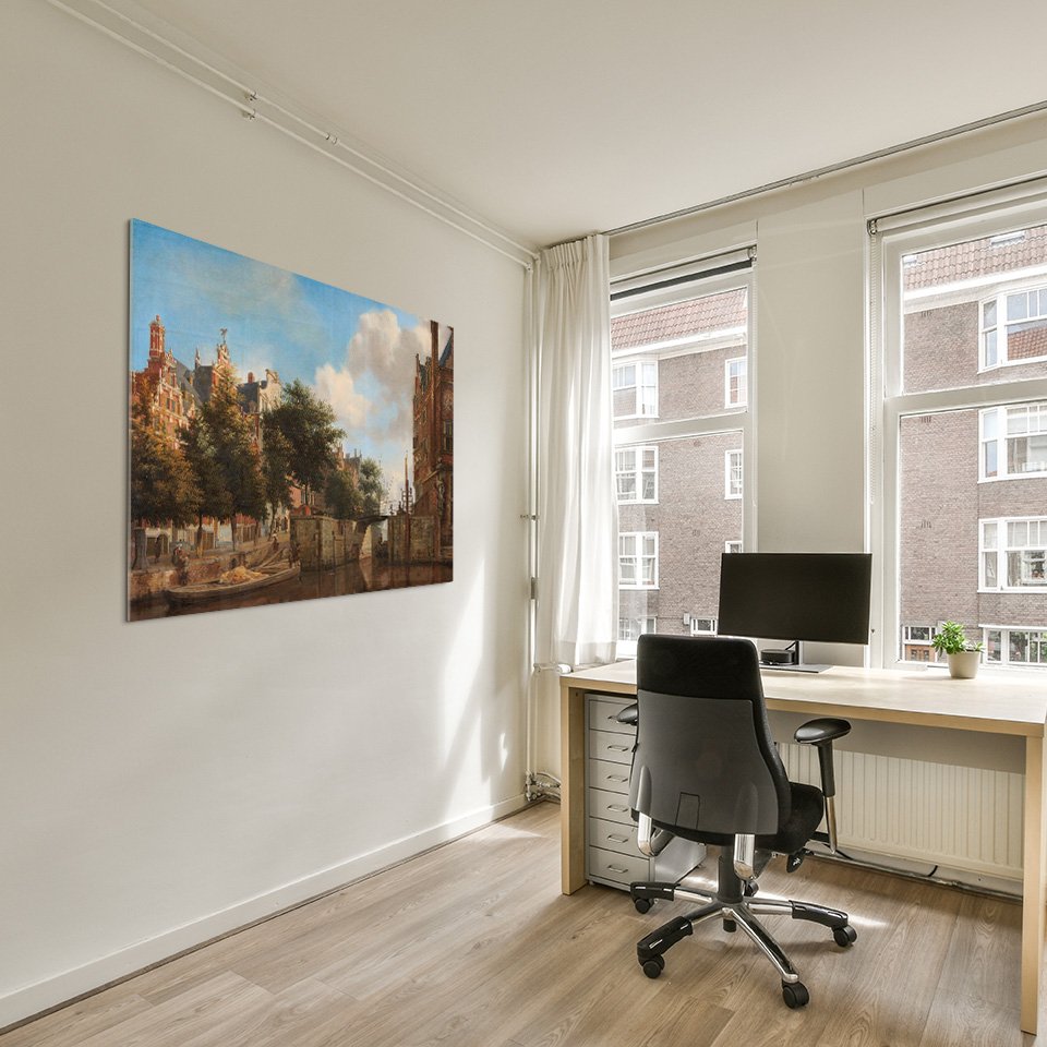 Amsterdams stadsgezicht met huizen aan de Herengracht - Jan van der Heyden - Rijksmuseum - Afbeelding 7