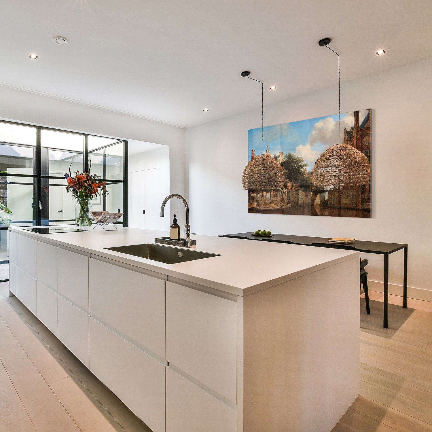 Amsterdams stadsgezicht met huizen aan de Herengracht - Jan van der Heyden - Rijksmuseum - Afbeelding 8