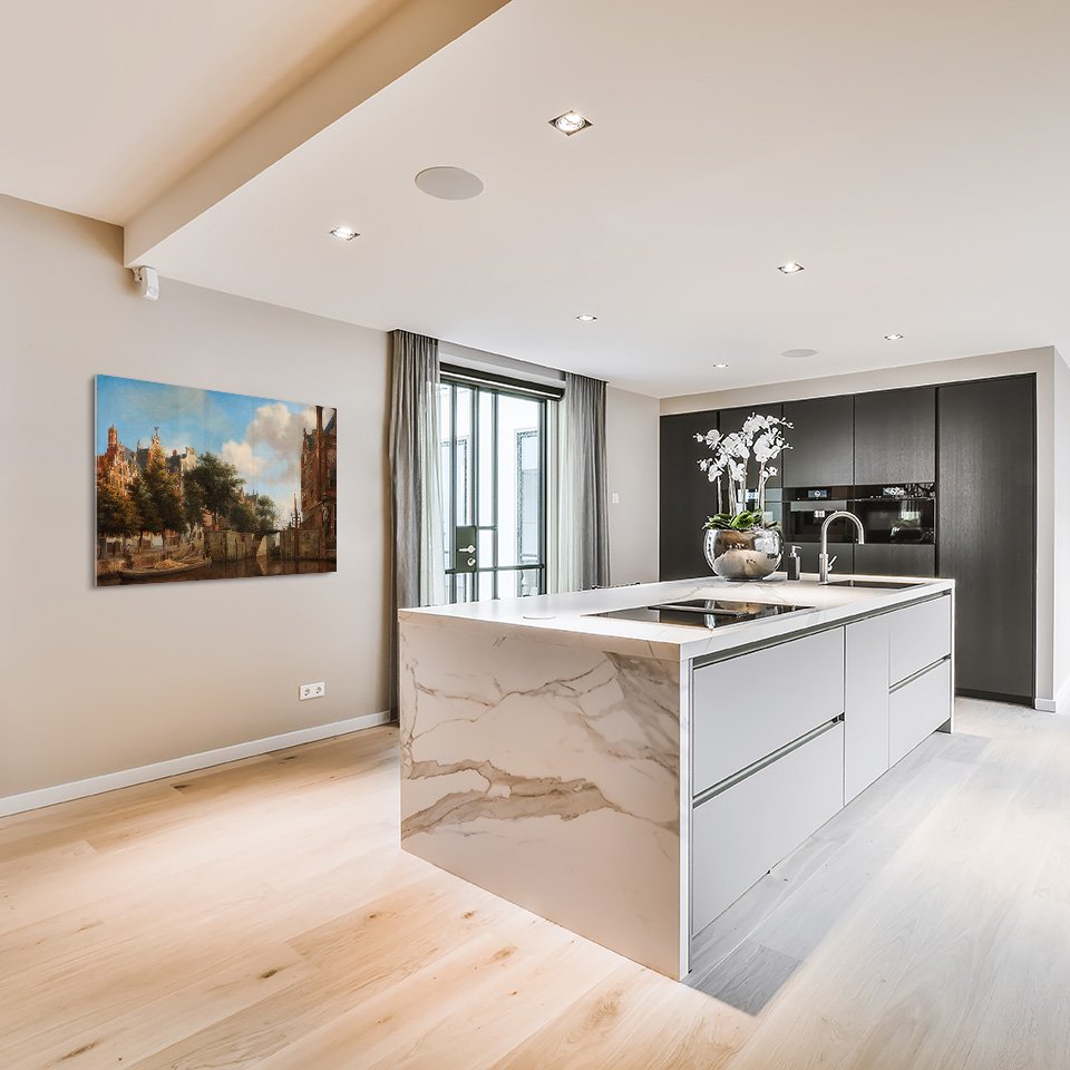 Amsterdams stadsgezicht met huizen aan de Herengracht - Jan van der Heyden - Rijksmuseum - Afbeelding 9