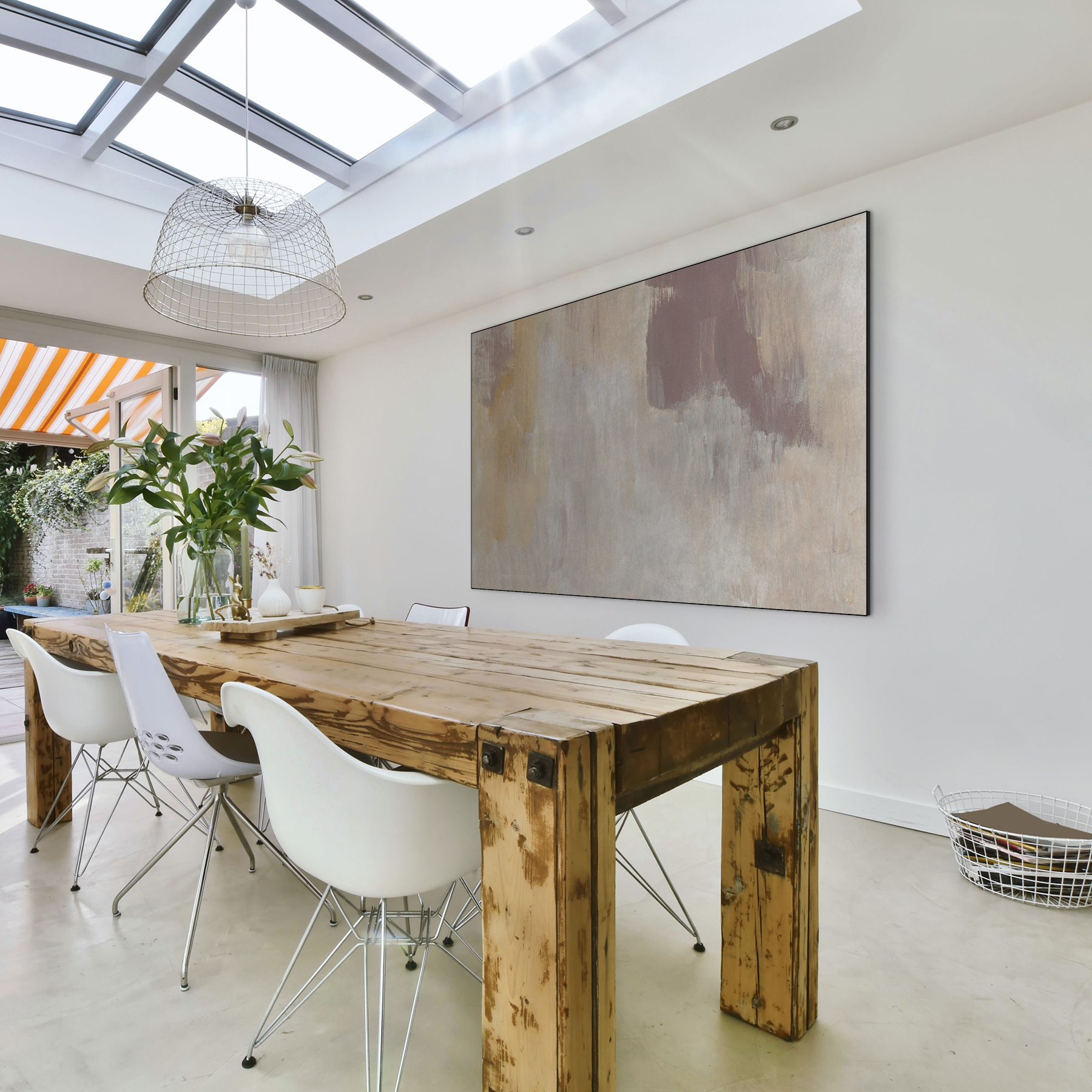 Beige Blush Abstract - Afbeelding 3