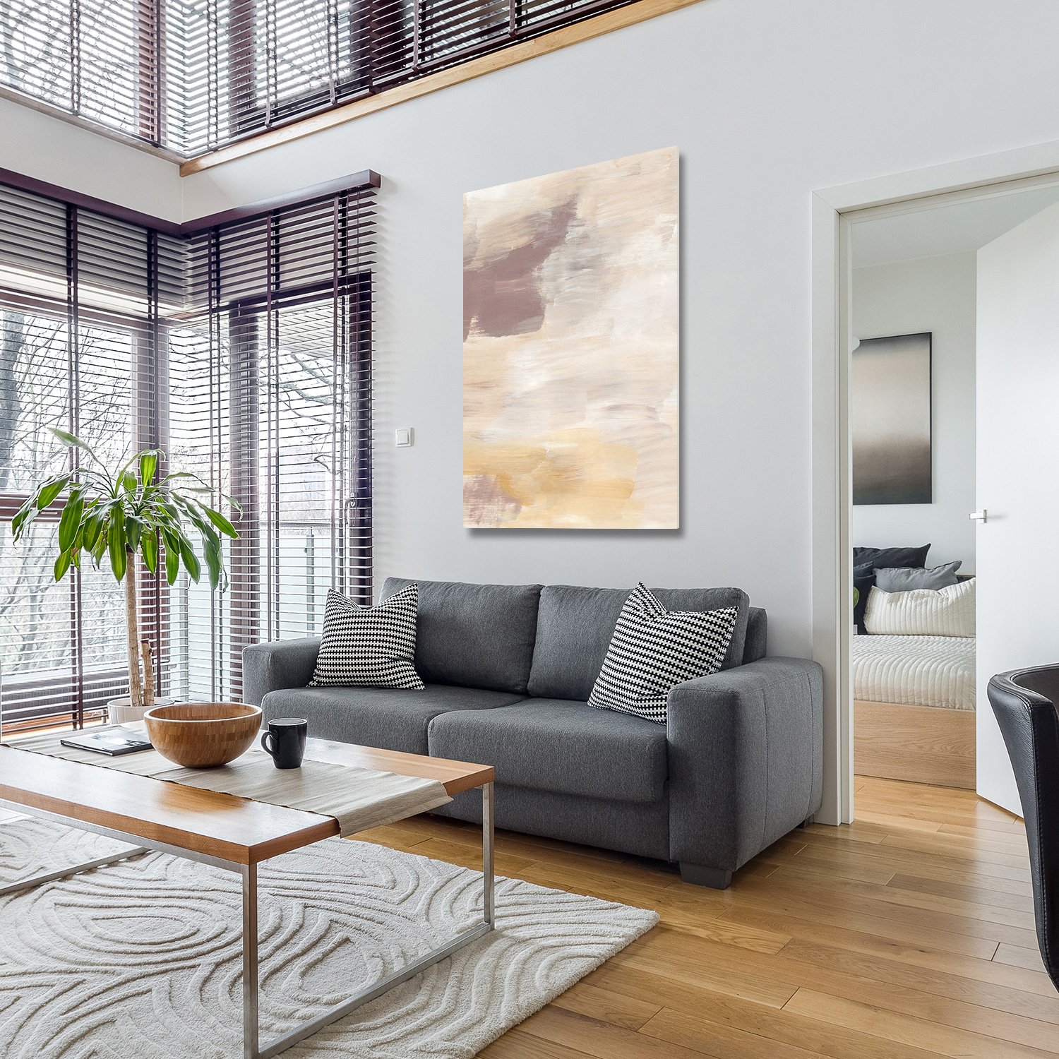 Beige Blush Abstract - Afbeelding 5