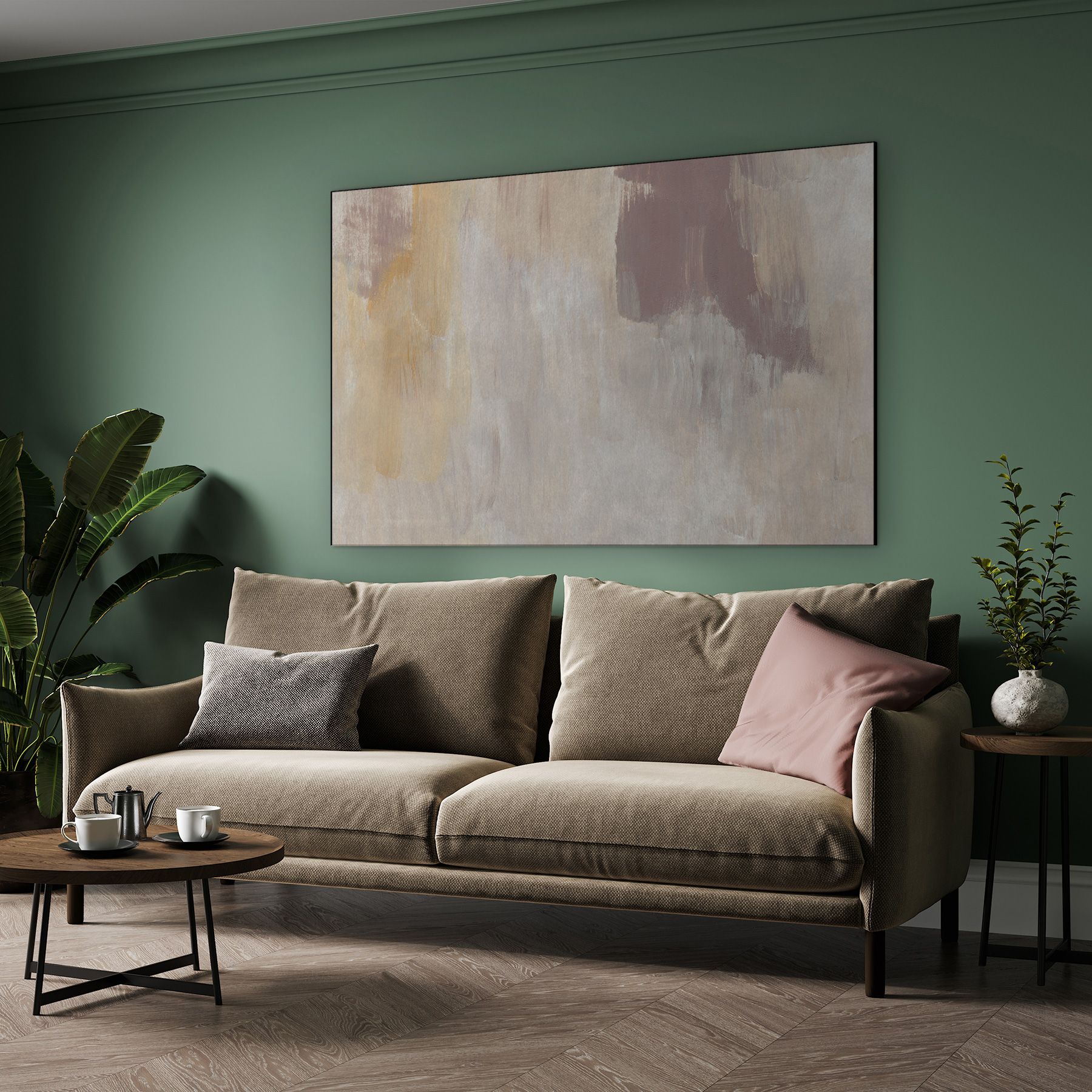 Beige Blush Abstract - Afbeelding 6