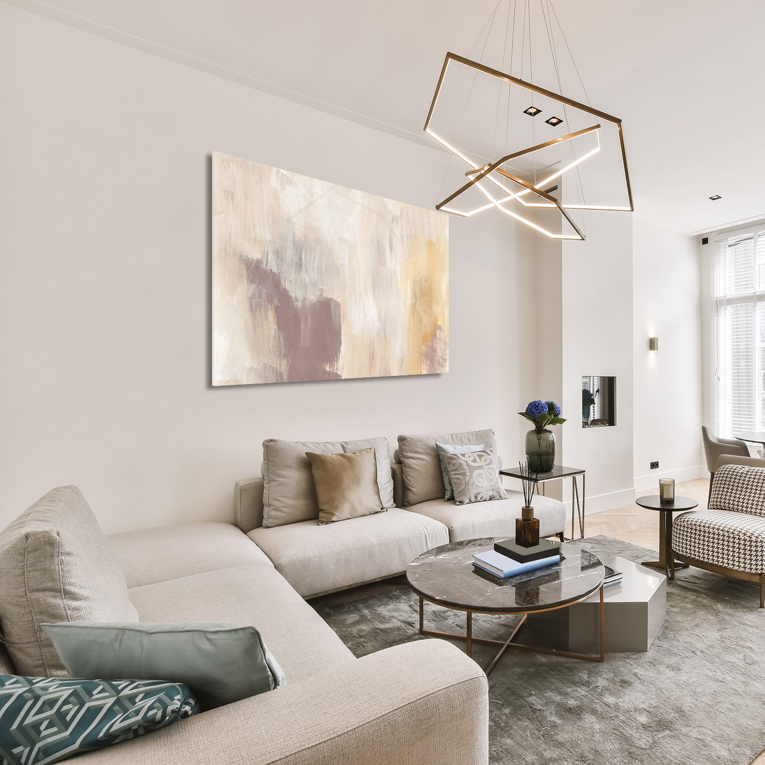 Beige Blush Abstract - Afbeelding 7