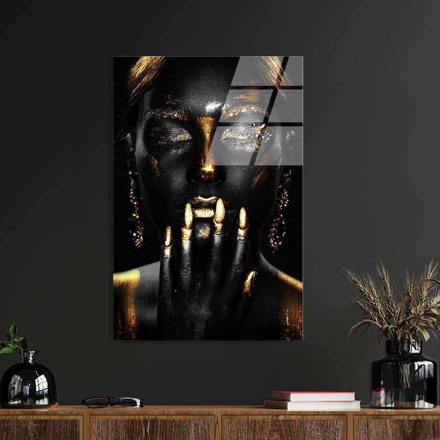 Black Gold Glitter Woman - Afbeelding 8