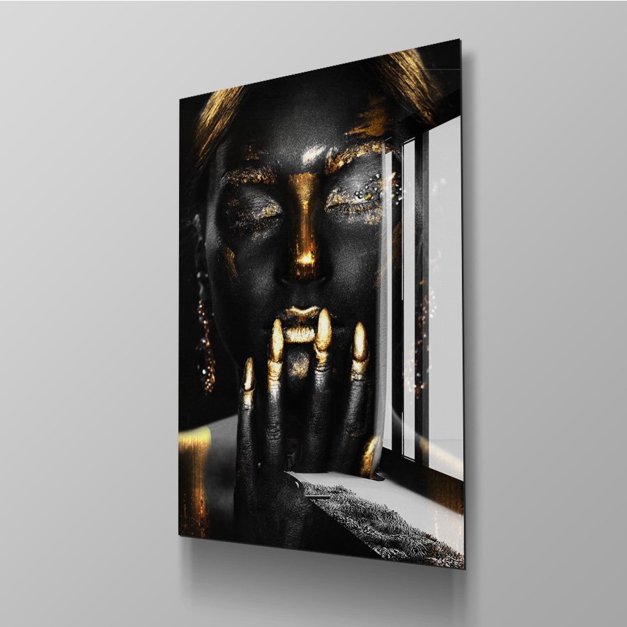 Black Gold Glitter Woman - Afbeelding 10
