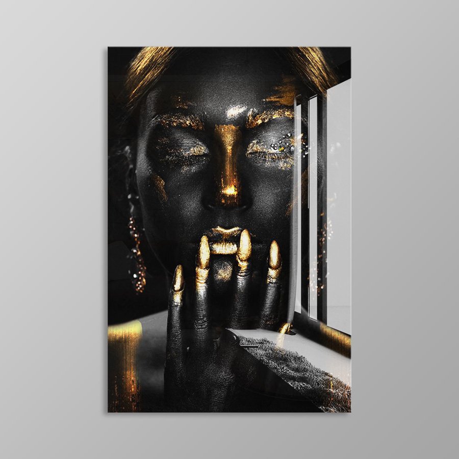 Black Gold Glitter Woman - Afbeelding 11