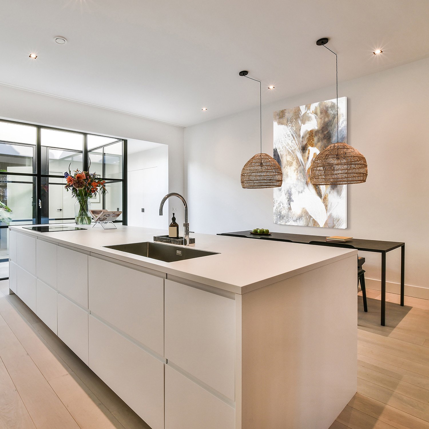 Black & Gold Grooves Abstract - Afbeelding 9