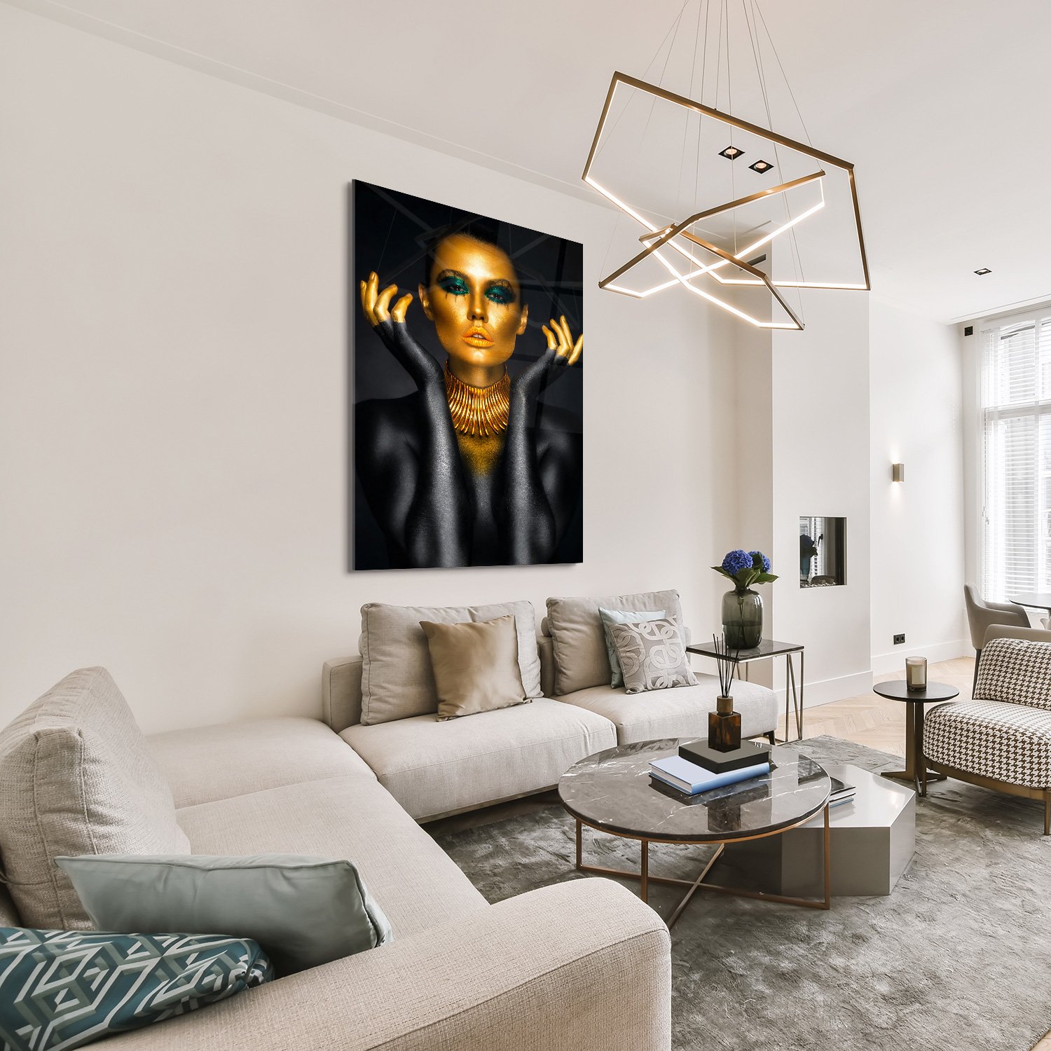 Black Gold Neckless Woman - Afbeelding 2