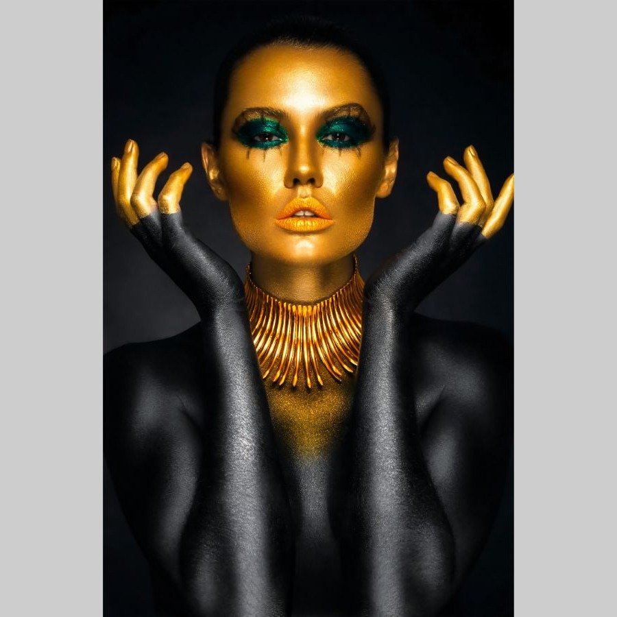 Black Gold Neckless Woman - Afbeelding 10