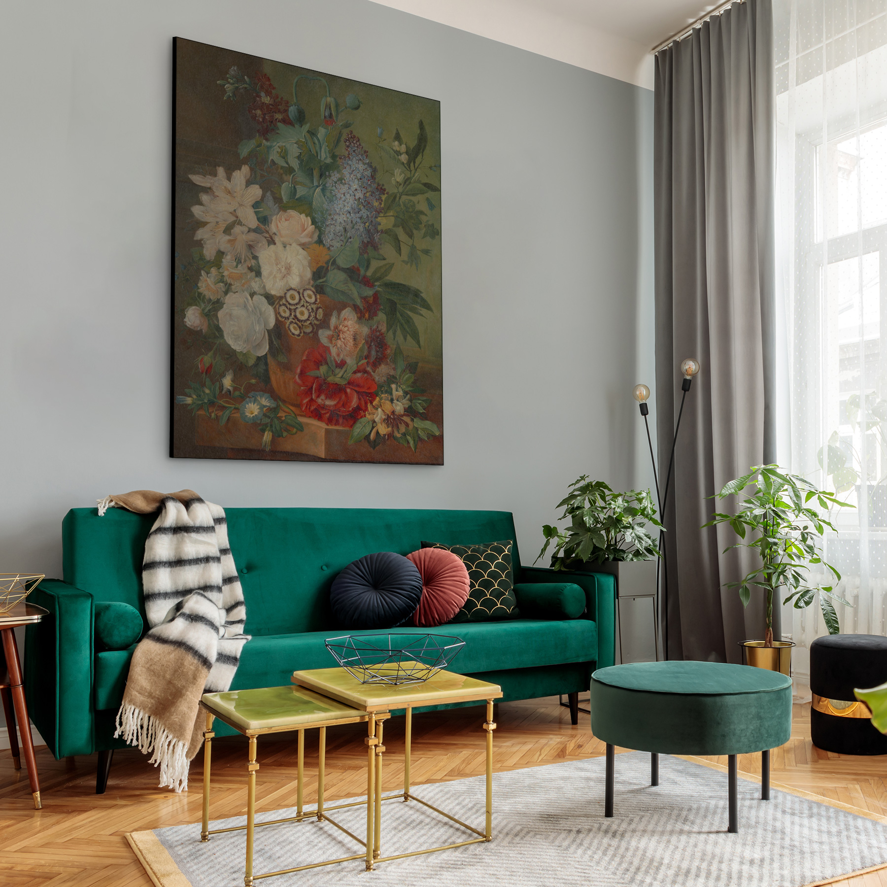 Bloemen in een terracotta vaas, Albertus Jonas Brandt, Eelke Jelles Eelkema - Rijksmuseum - Afbeelding 5