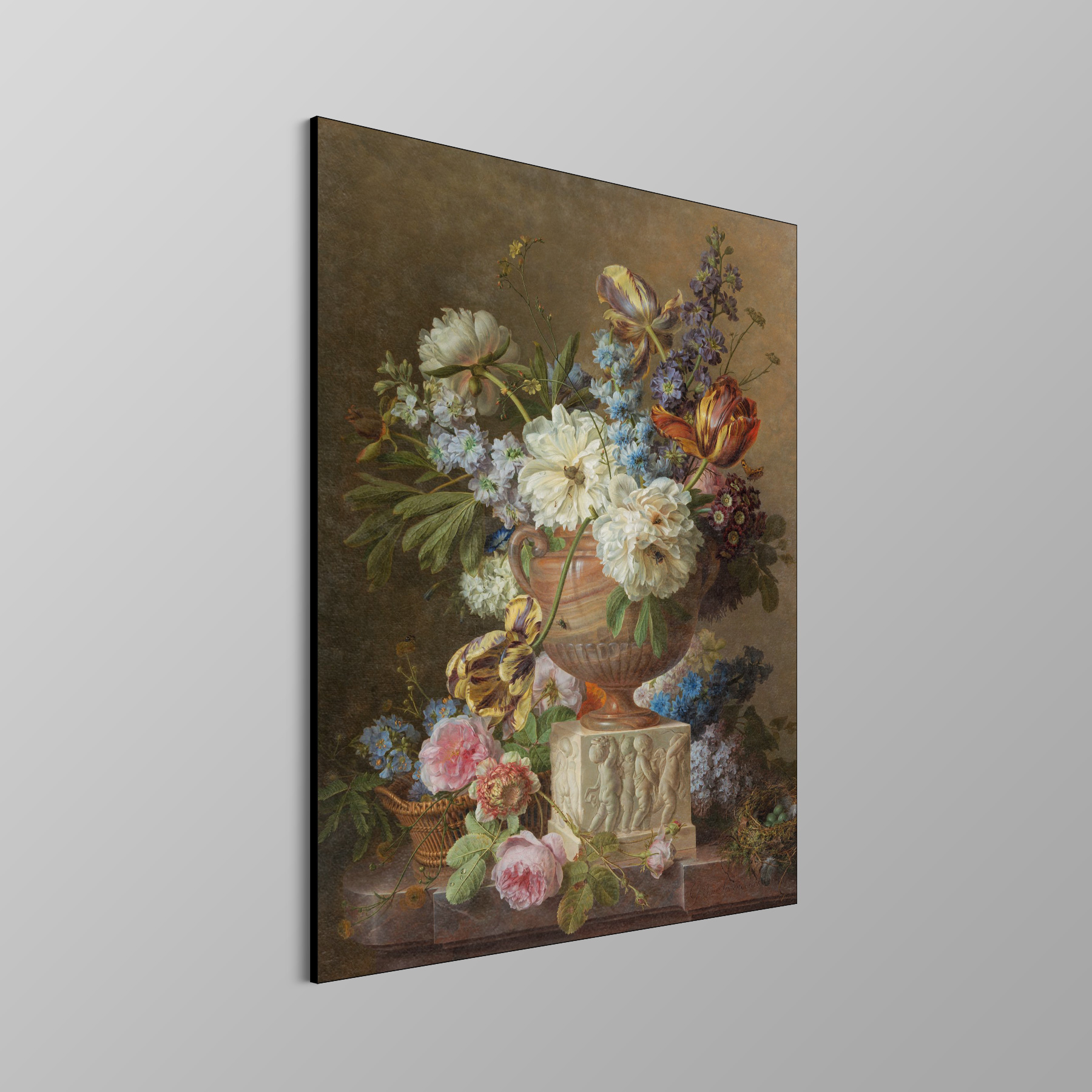 Bloemstilleven met albasten vaas, Gerard van Spaendonck - Rijksmuseum - Afbeelding 4