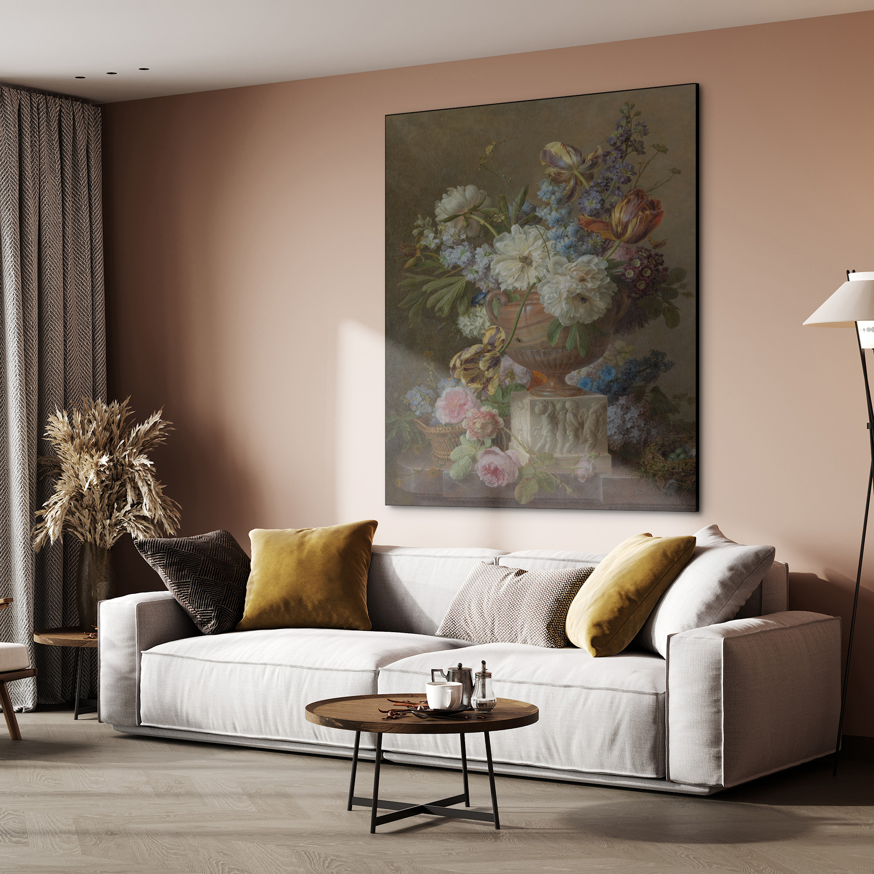 Bloemstilleven met albasten vaas, Gerard van Spaendonck - Rijksmuseum - Afbeelding 5