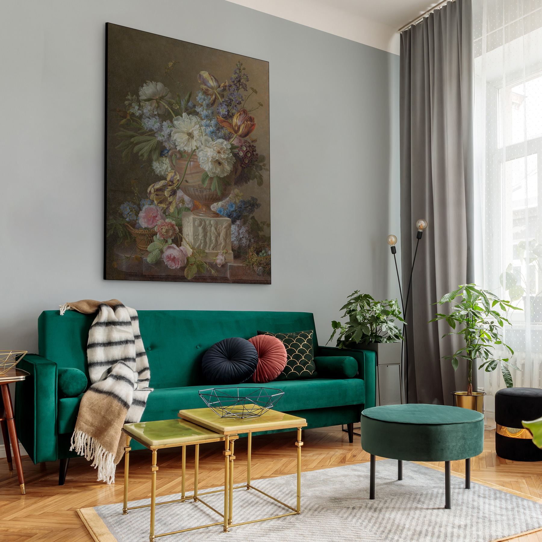 Bloemstilleven met albasten vaas, Gerard van Spaendonck - Rijksmuseum - Afbeelding 2