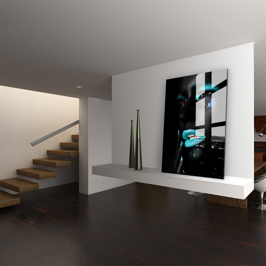 Blue Lips Black Woman - Afbeelding 10