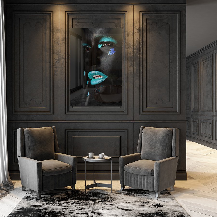 Blue Lips Black Woman - Afbeelding 14