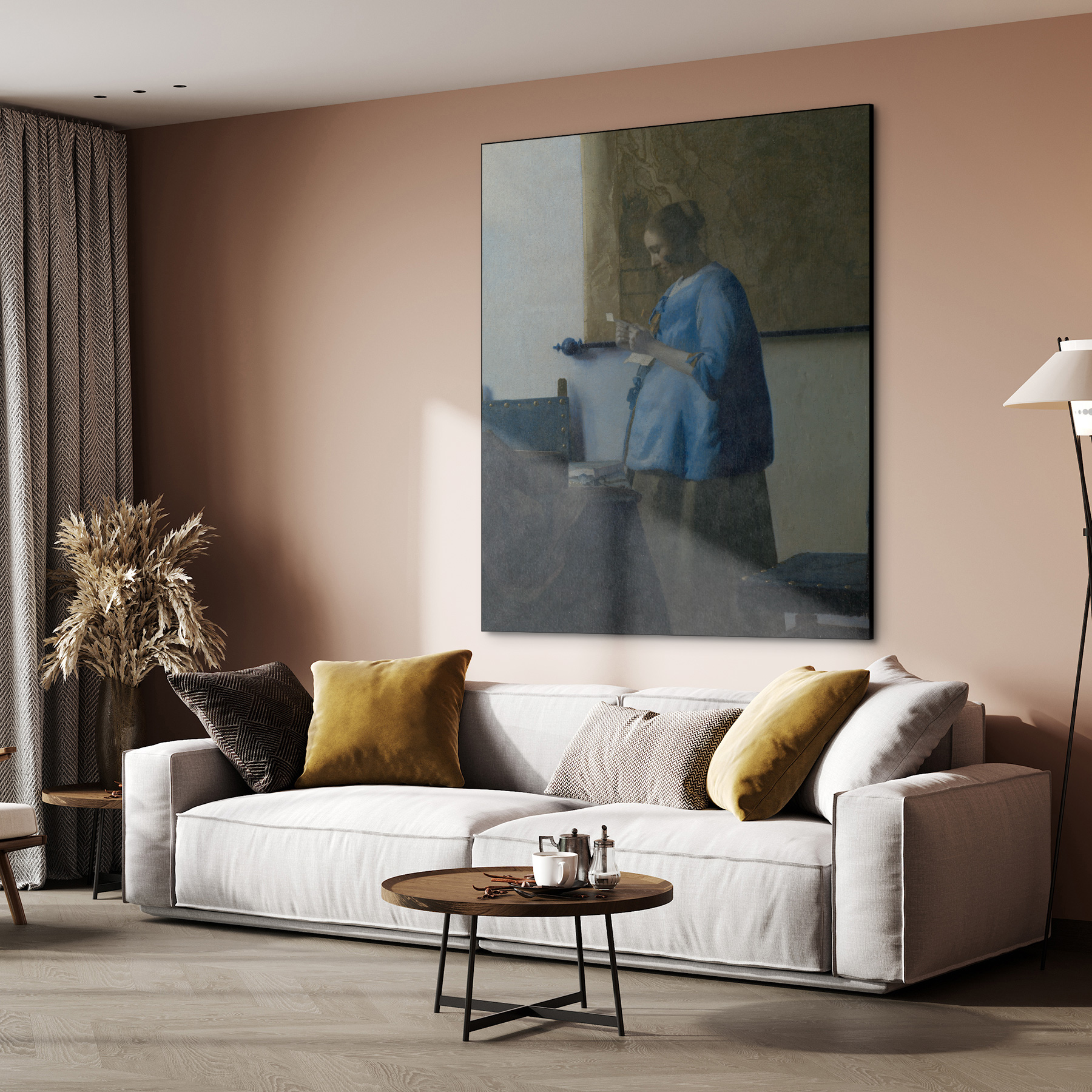 Brieflezende vrouw, Johannes Vermeer - Rijksmuseum - Afbeelding 3