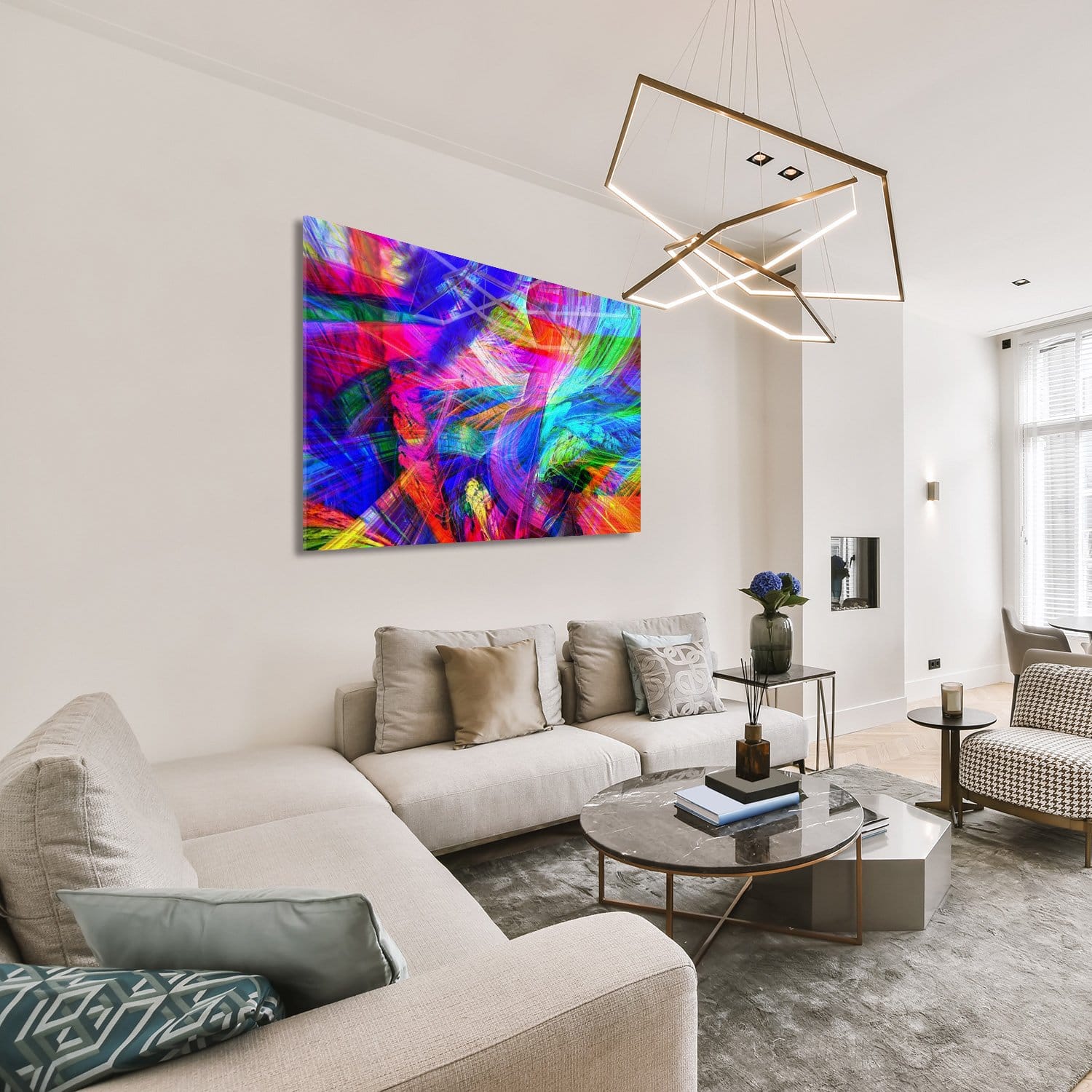 colorful abstract lines - Afbeelding 5