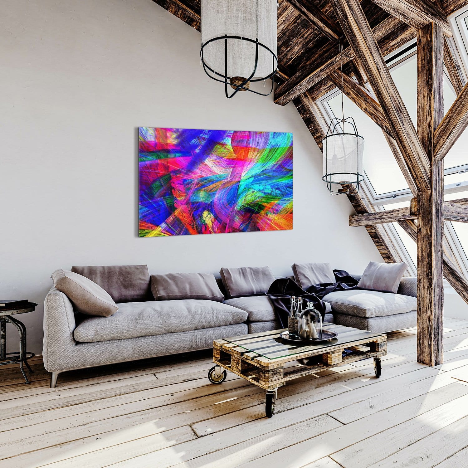 colorful abstract lines - Afbeelding 8