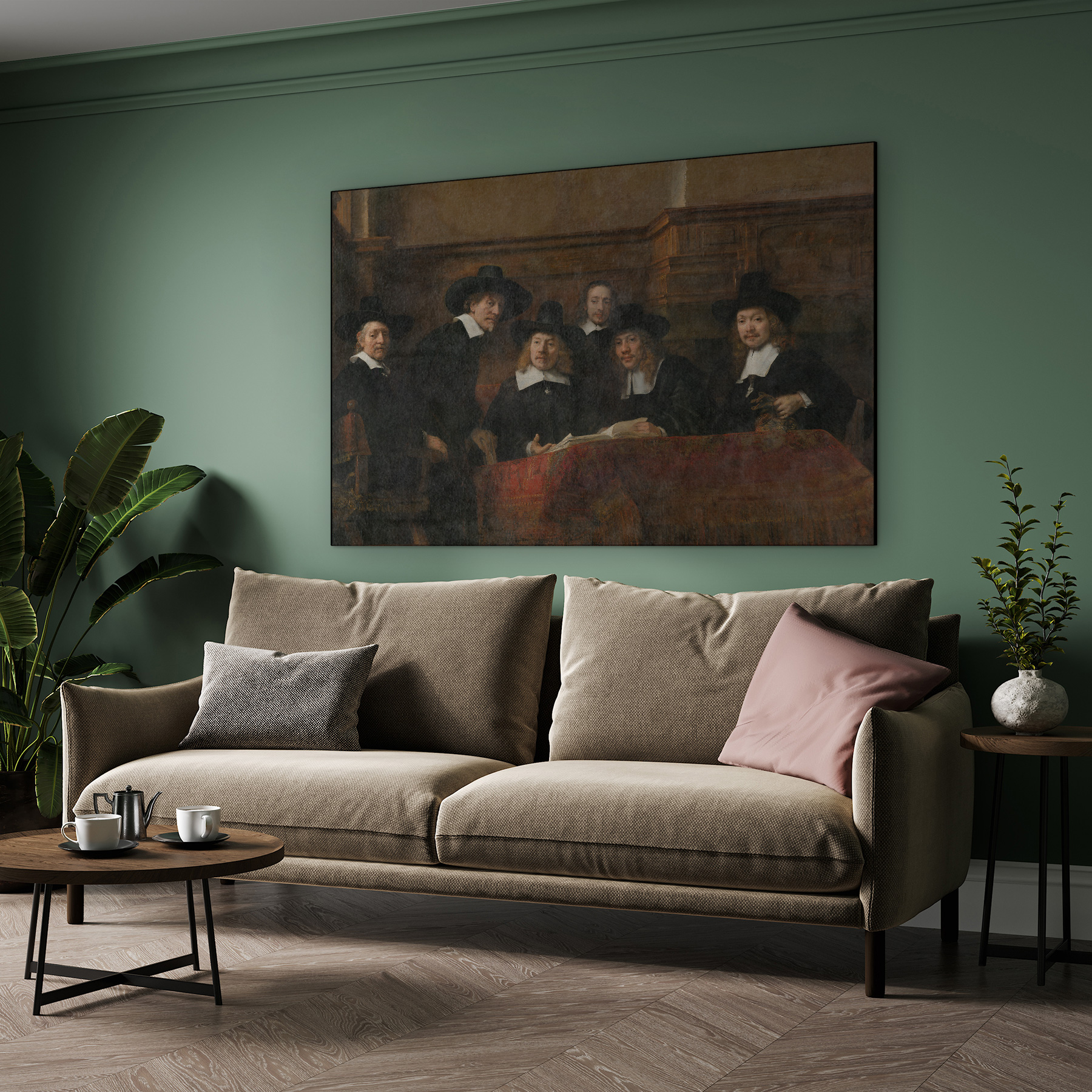 De Staalmeesters, Rembrandt van Rijn - Rijksmuseum - Afbeelding 5