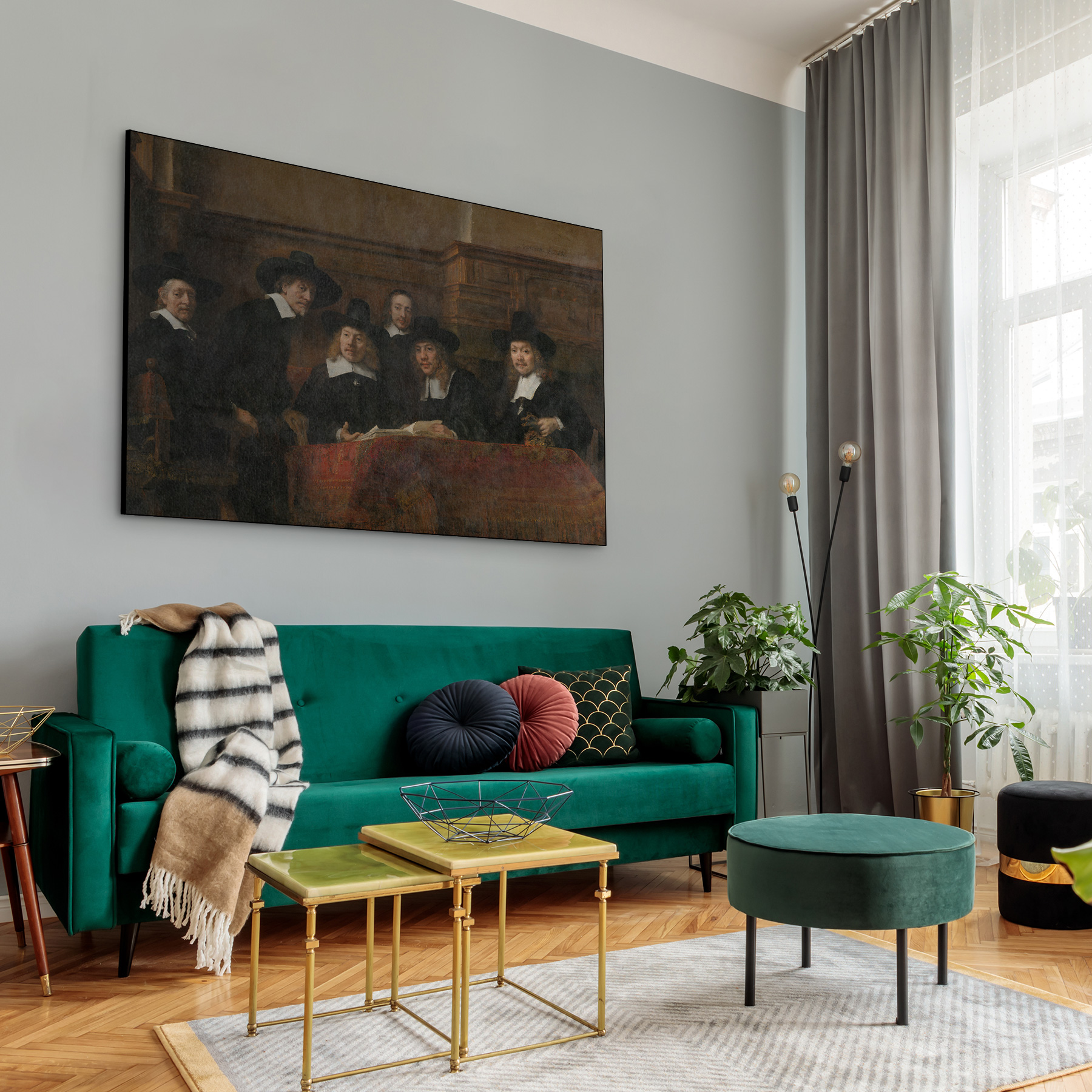 De Staalmeesters, Rembrandt van Rijn - Rijksmuseum - Afbeelding 6