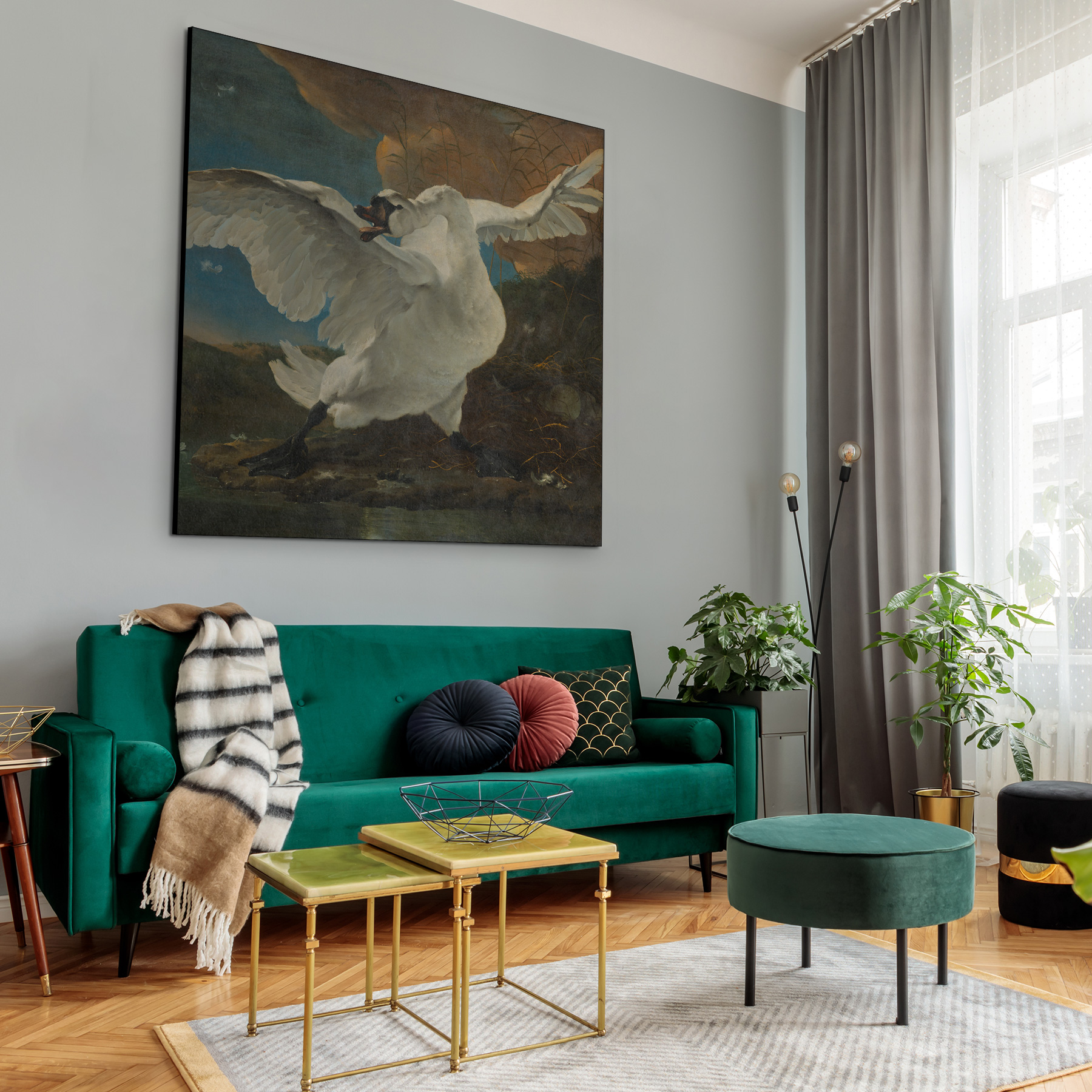 De bedreigde zwaan, Jan Asselijn - Rijksmuseum - Afbeelding 3