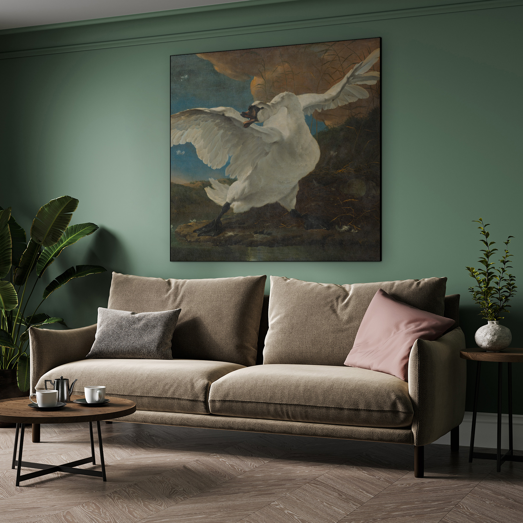 De bedreigde zwaan, Jan Asselijn - Rijksmuseum - Afbeelding 5