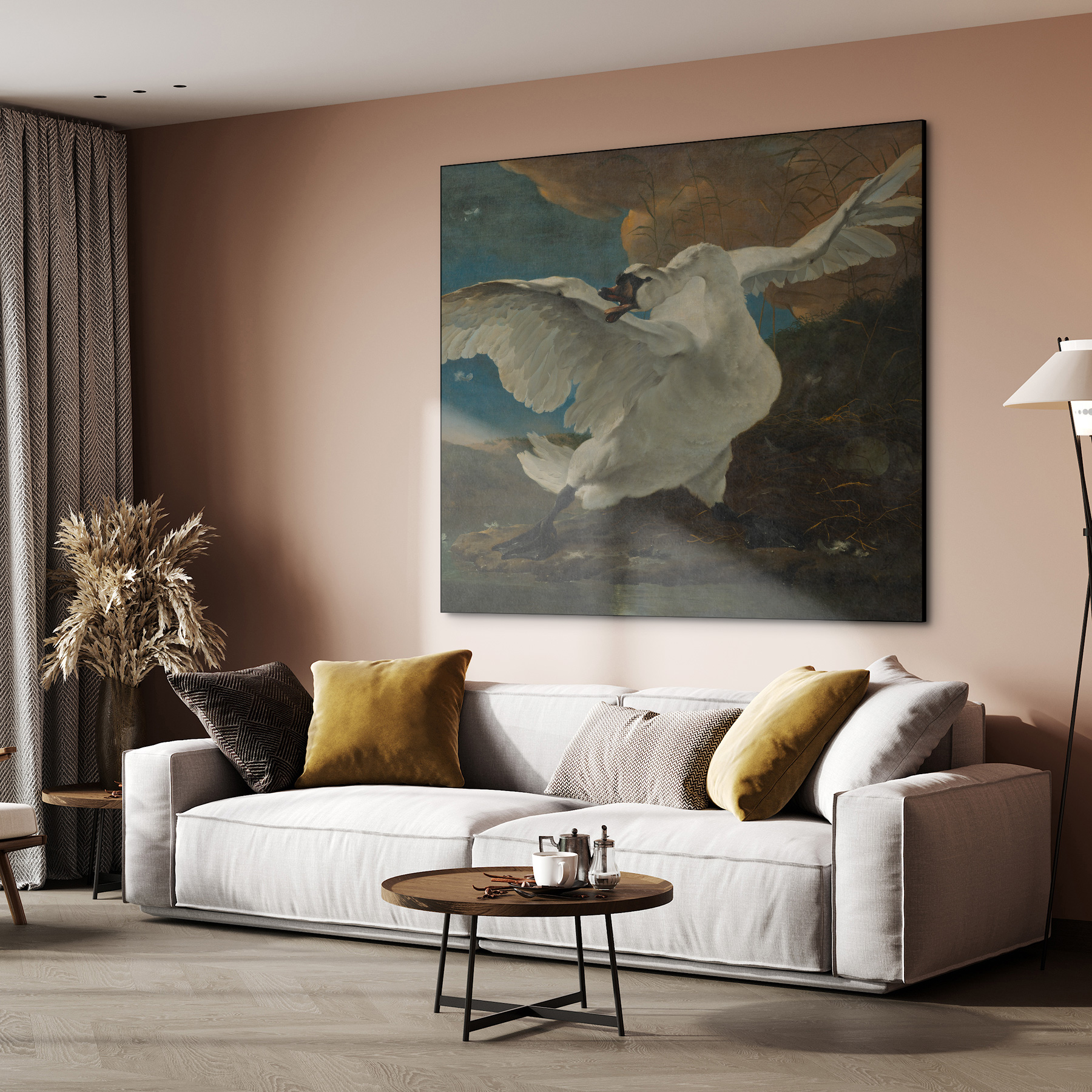 De bedreigde zwaan, Jan Asselijn - Rijksmuseum - Afbeelding 6