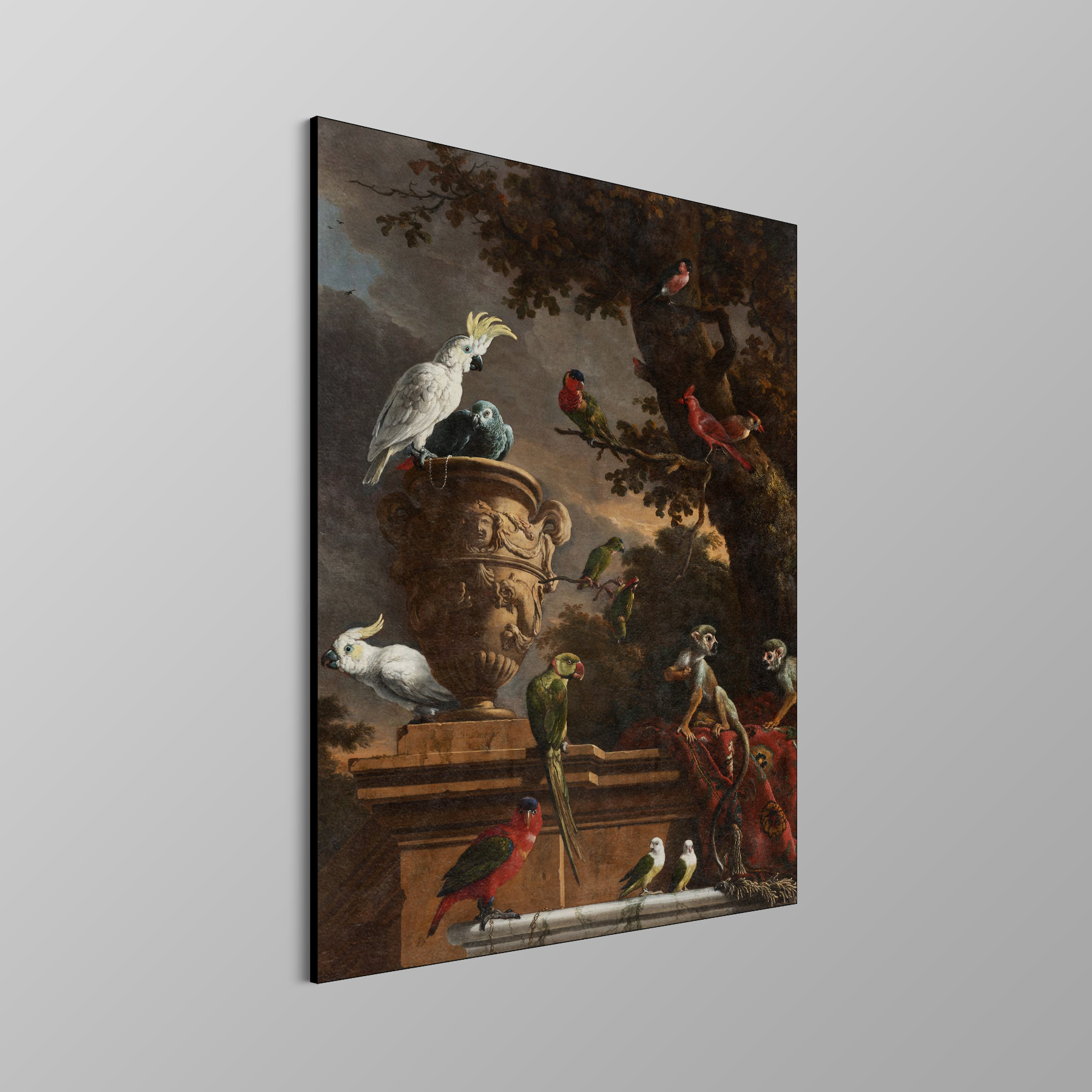 De menagerie, Melchior d'Hondecoeter - Rijksmuseum - Afbeelding 4