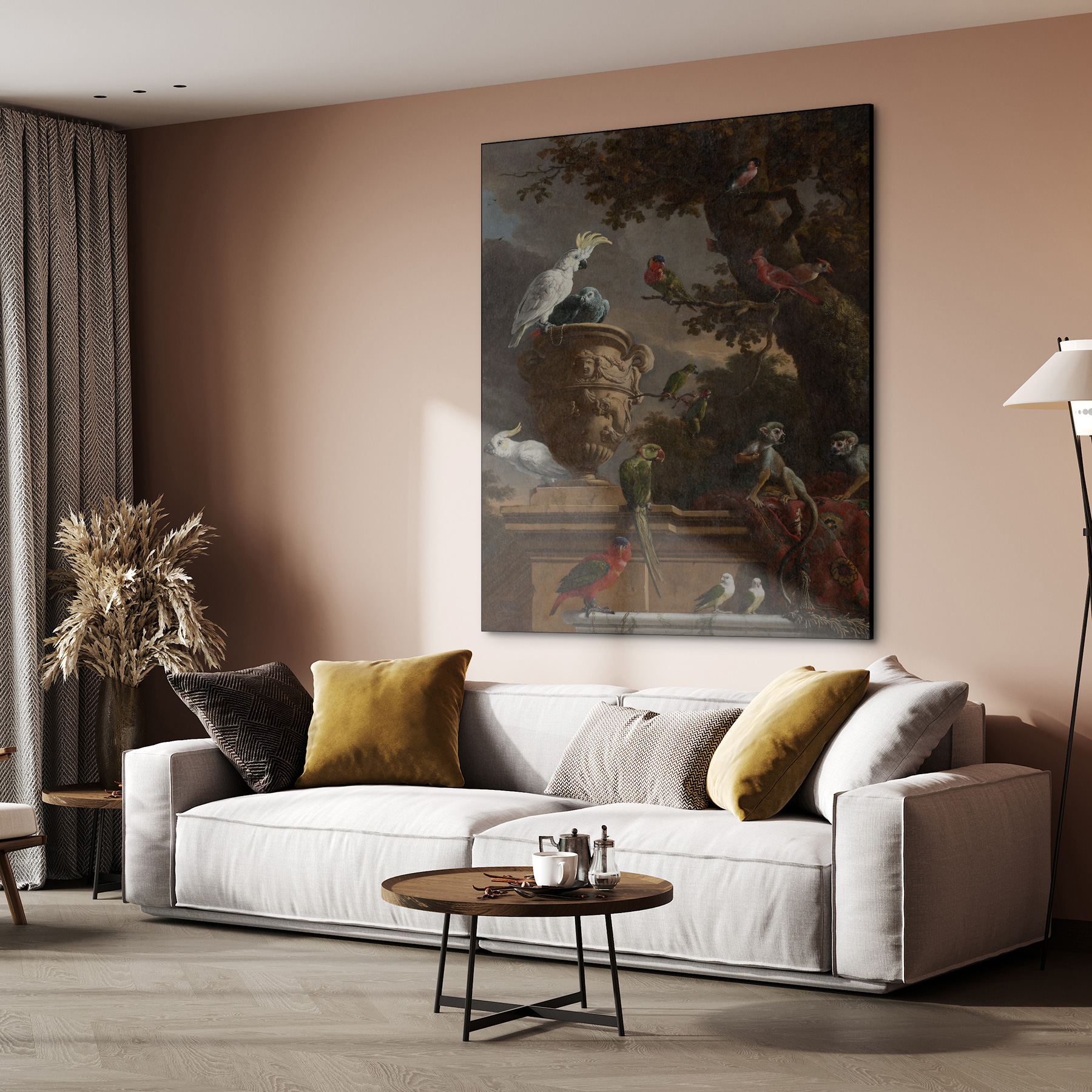 De menagerie, Melchior d'Hondecoeter - Rijksmuseum - Afbeelding 5