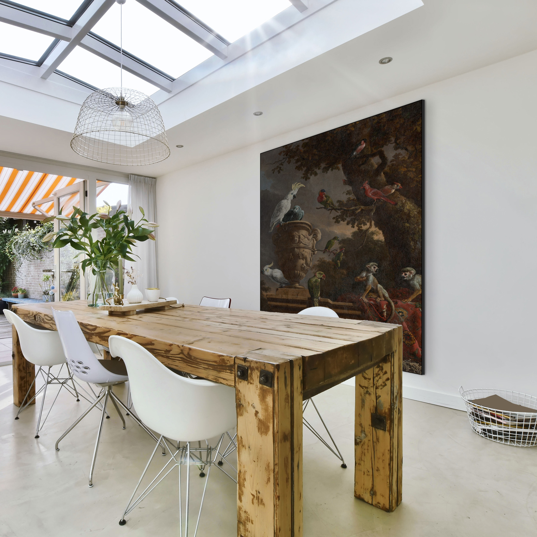 De menagerie, Melchior d'Hondecoeter - Rijksmuseum - Afbeelding 3