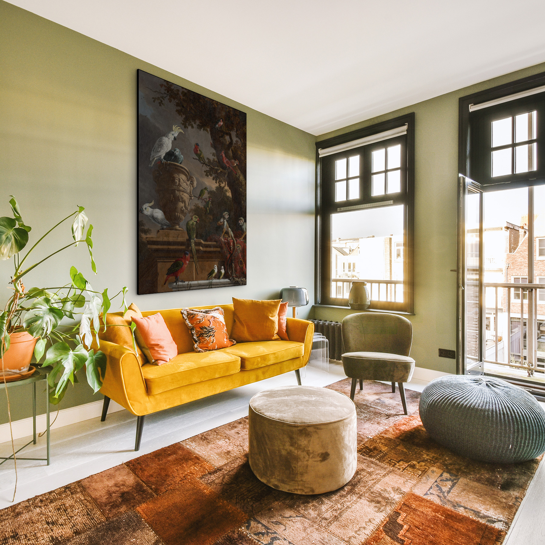 De menagerie, Melchior d'Hondecoeter - Rijksmuseum - Afbeelding 6