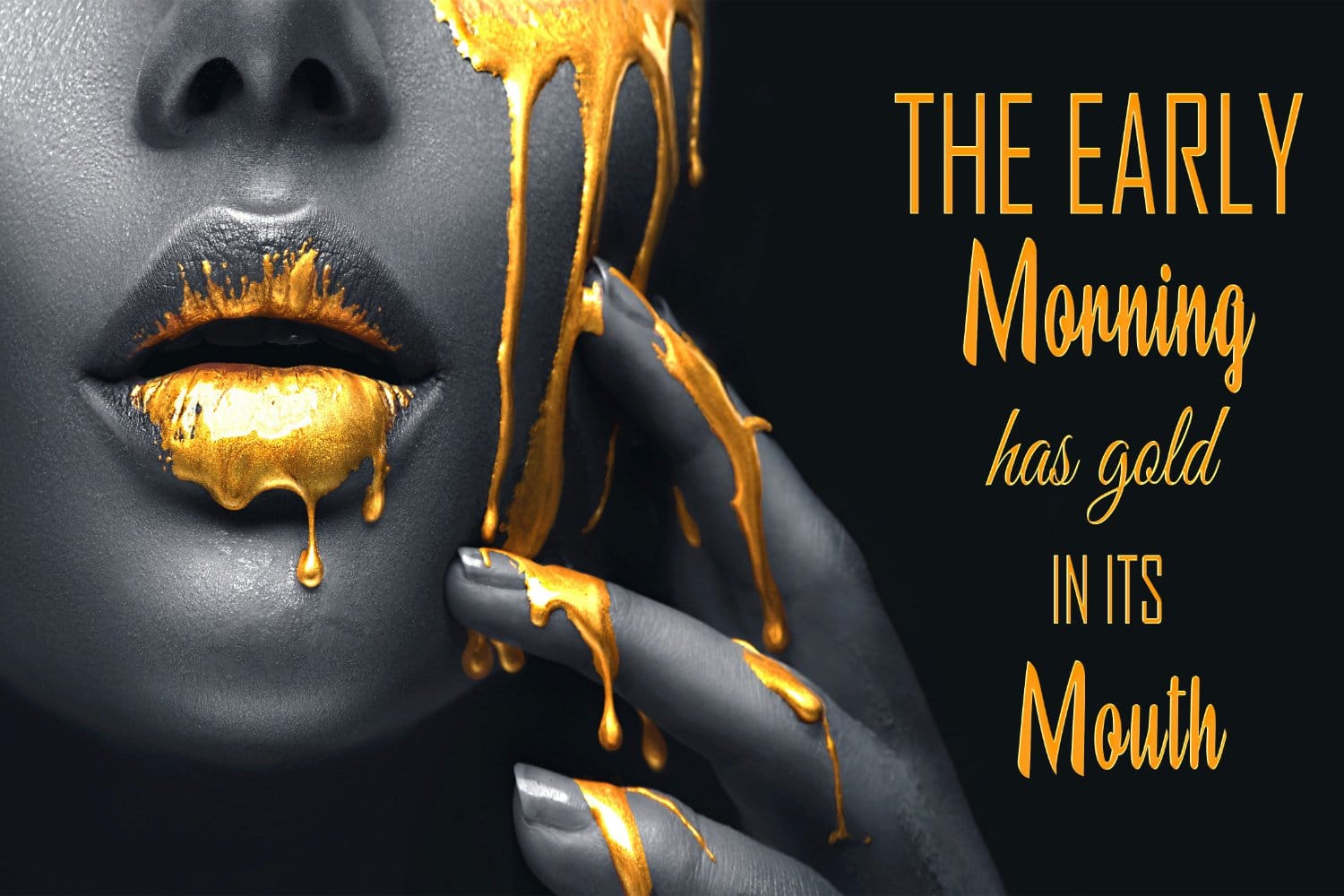 Early morning golden lips