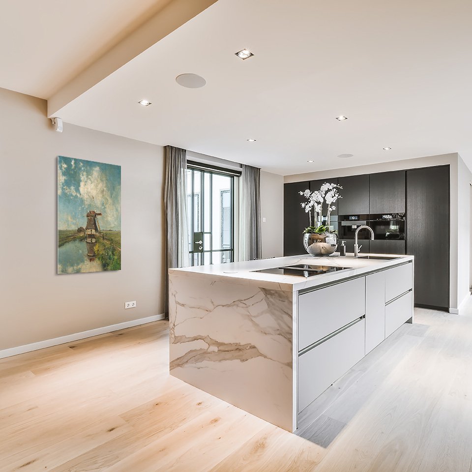 Een molen aan een poldervaart - Paul Joseph Constantin Gabriël - Rijksmuseum - Afbeelding 10